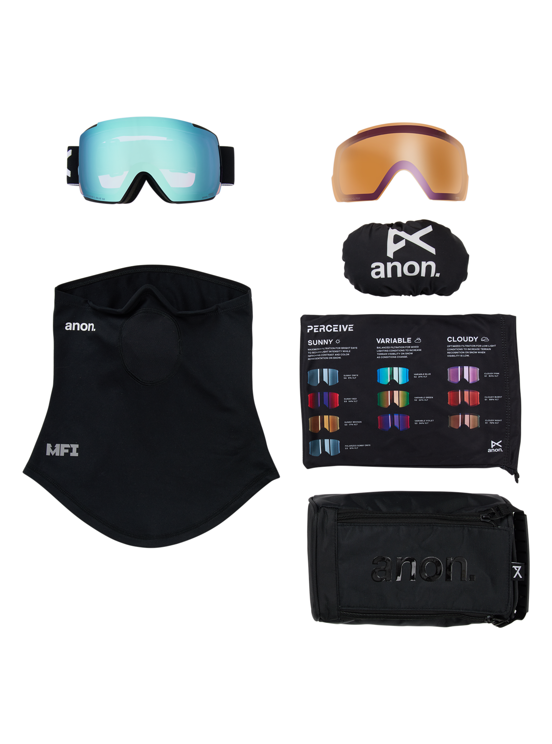 Anon M5 Goggles + Bonus Lens + MFI® Face Mask