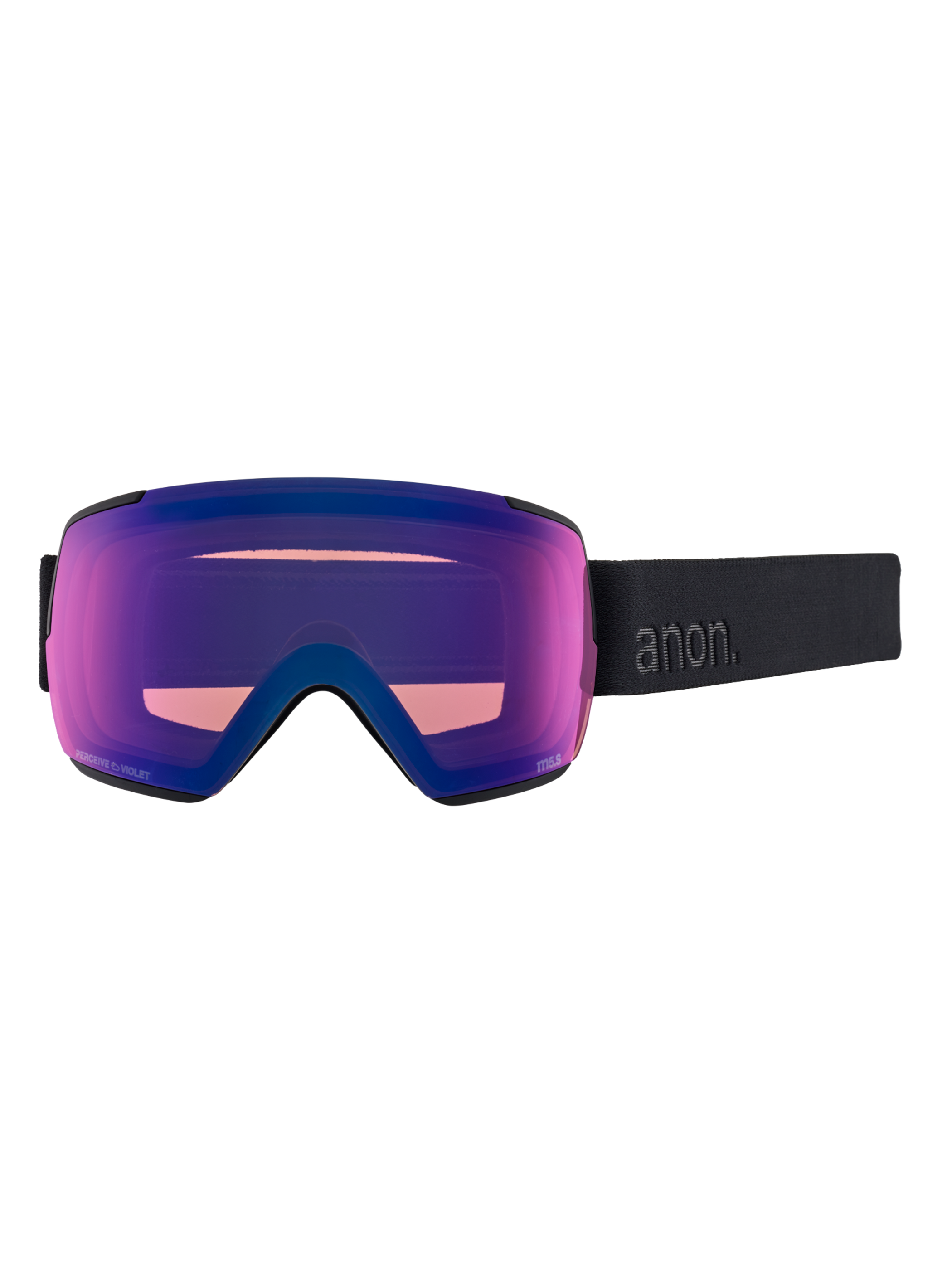 Product image of Anon M5S Low Bridge Fit Goggles + Bonus Lens + MFI® Face Mask[Variant:Frame: Smoke, Lens: Perceive Sunny Onyx (6% / S4), Spare Lens: Perceive Variable Violet (34% / S2)]