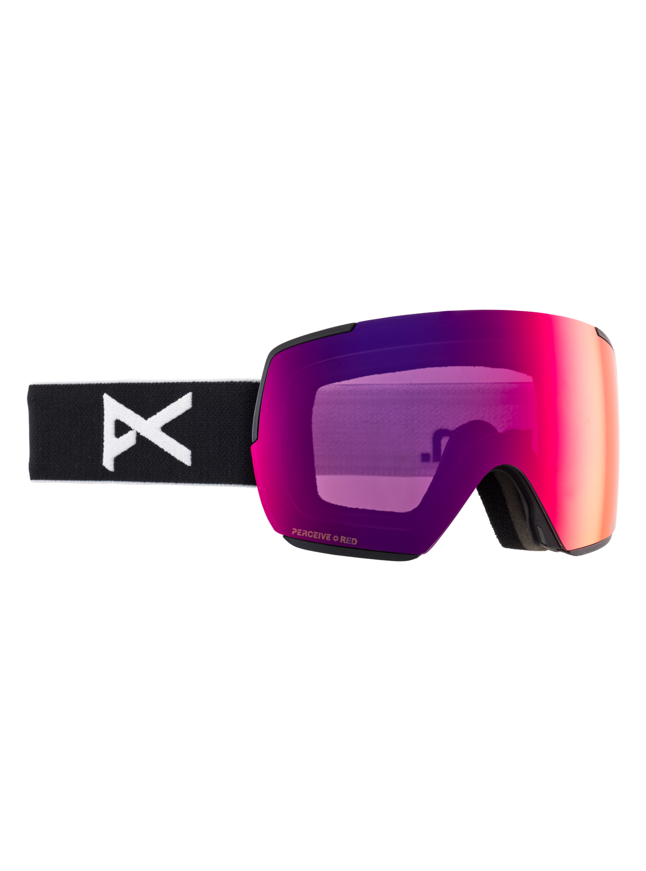 Product image of Anon M5S Low Bridge Fit Goggles + Bonus Lens + MFI® Face Mask[Variant:Frame: Black, Lens: Perceive Sunny Red (14% / S3), Spare Lens: Perceive Cloudy Burst (59% / S1)]