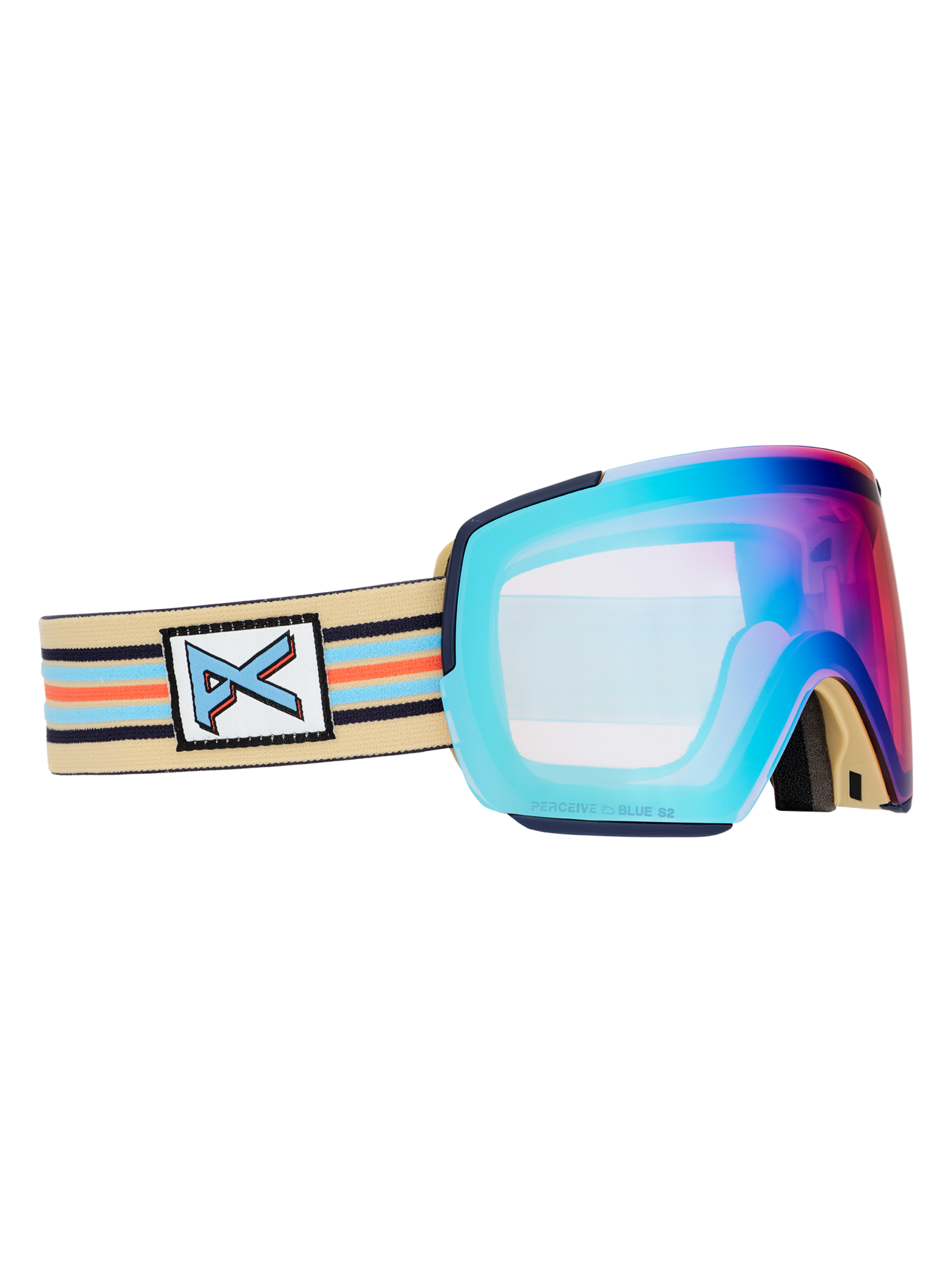 Product image of Anon M5S Goggles + Bonus Lens + MFI® Face Mask[Variant:Frame: Vintage, Lens: Perceive Variable Blue (21% / S2), Spare Lens: Perceive Cloudy Pink (53% / S1)]