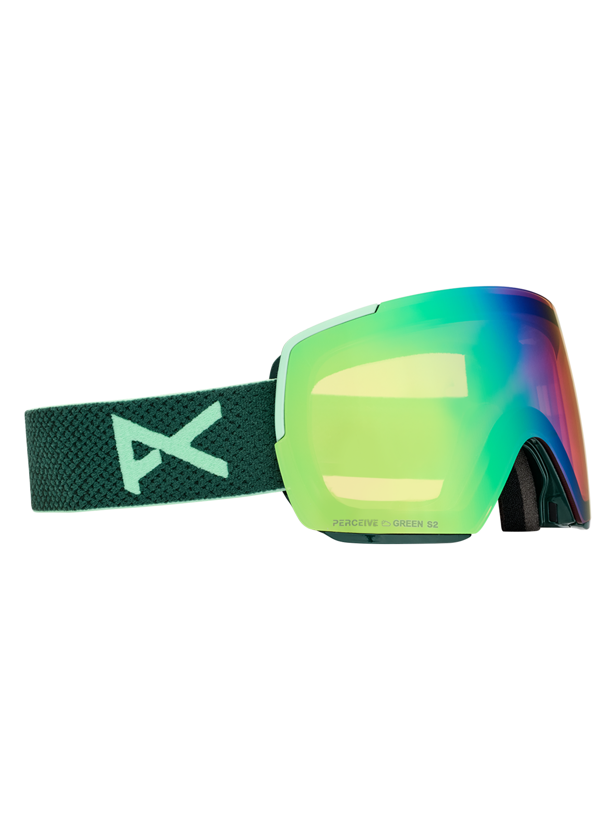 Product image of Anon M5S Goggles + Bonus Lens + MFI® Face Mask[Variant:Frame: Brunswick Green, Lens: Perceive Variable Green (22% / S2), Spare Lens: Perceive Cloudy Pink (53% / S1)]