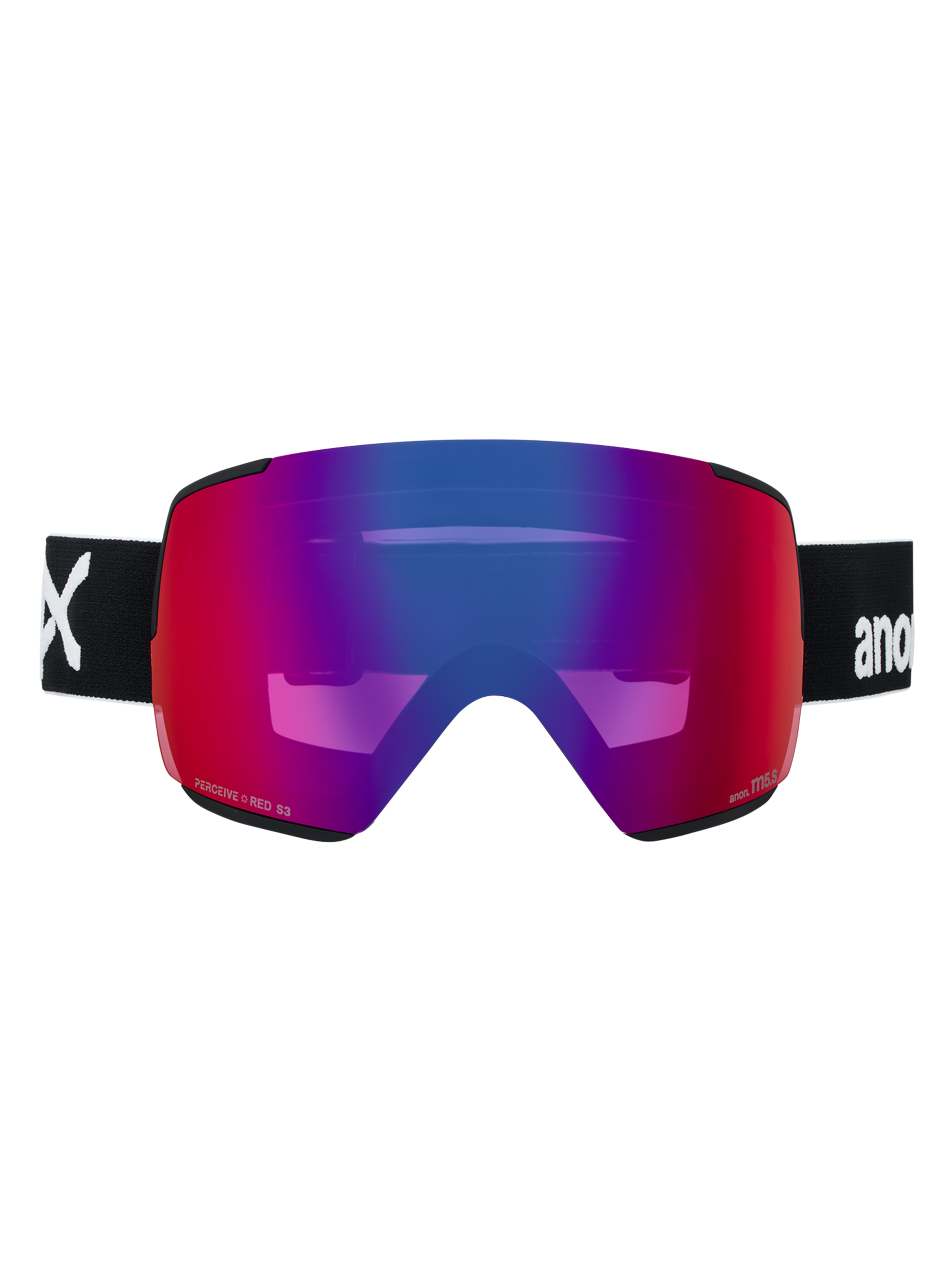 Product image of Anon M5S Goggles + Bonus Lens + MFI® Face Mask[Variant:Frame: Black, Lens: Perceive Sunny Red (14% / S3), Spare Lens: Perceive Cloudy Burst (59% / S1)]