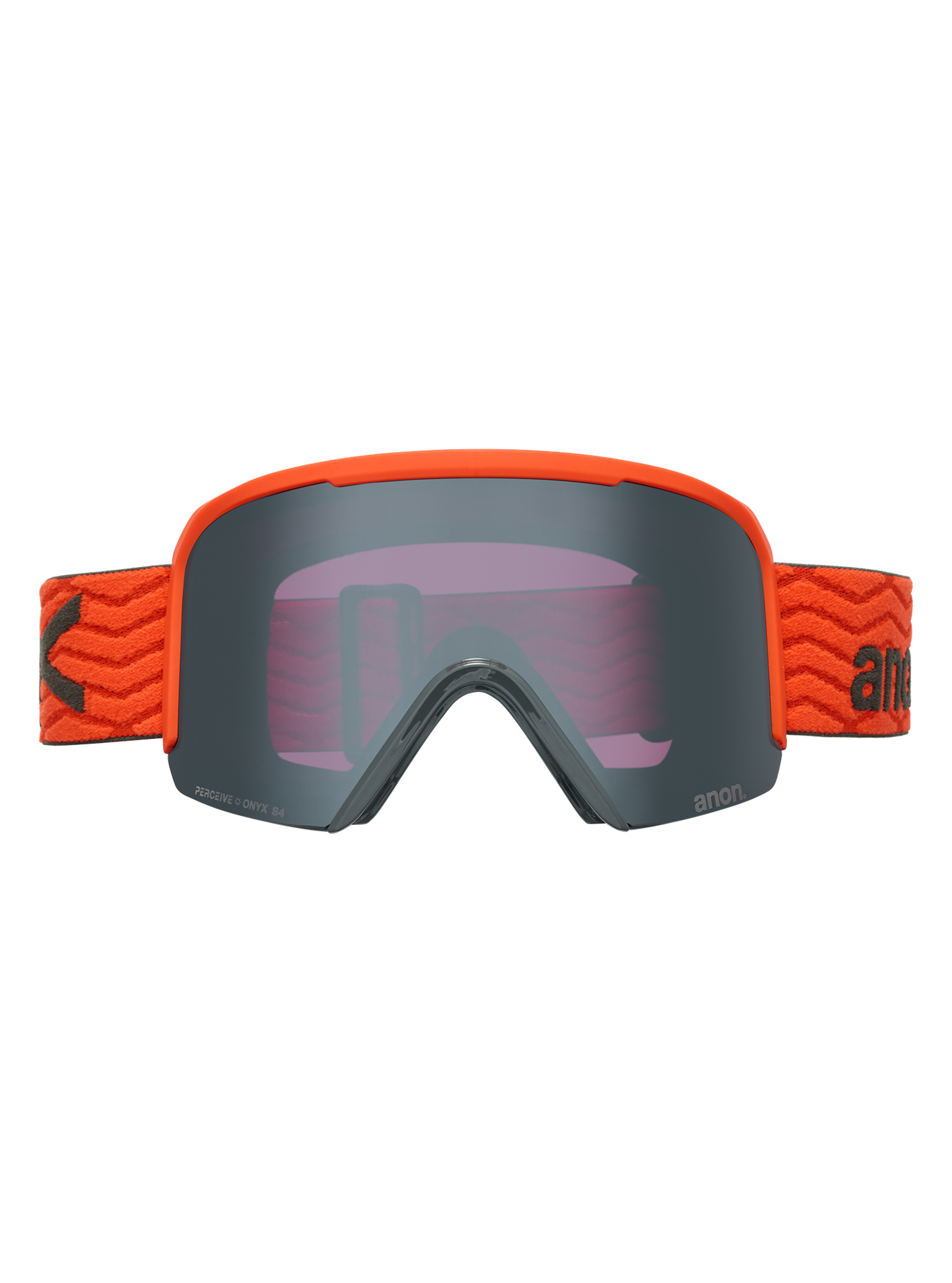 Product image of Anon Nesa Goggles + Bonus Lens + MFI® Face Mask[Variant:Frame: Fiesta Red, Lens: Perceive Sunny Onyx (6% / S4), Spare Lens: Perceive Cloudy Burst (59% / S1)]