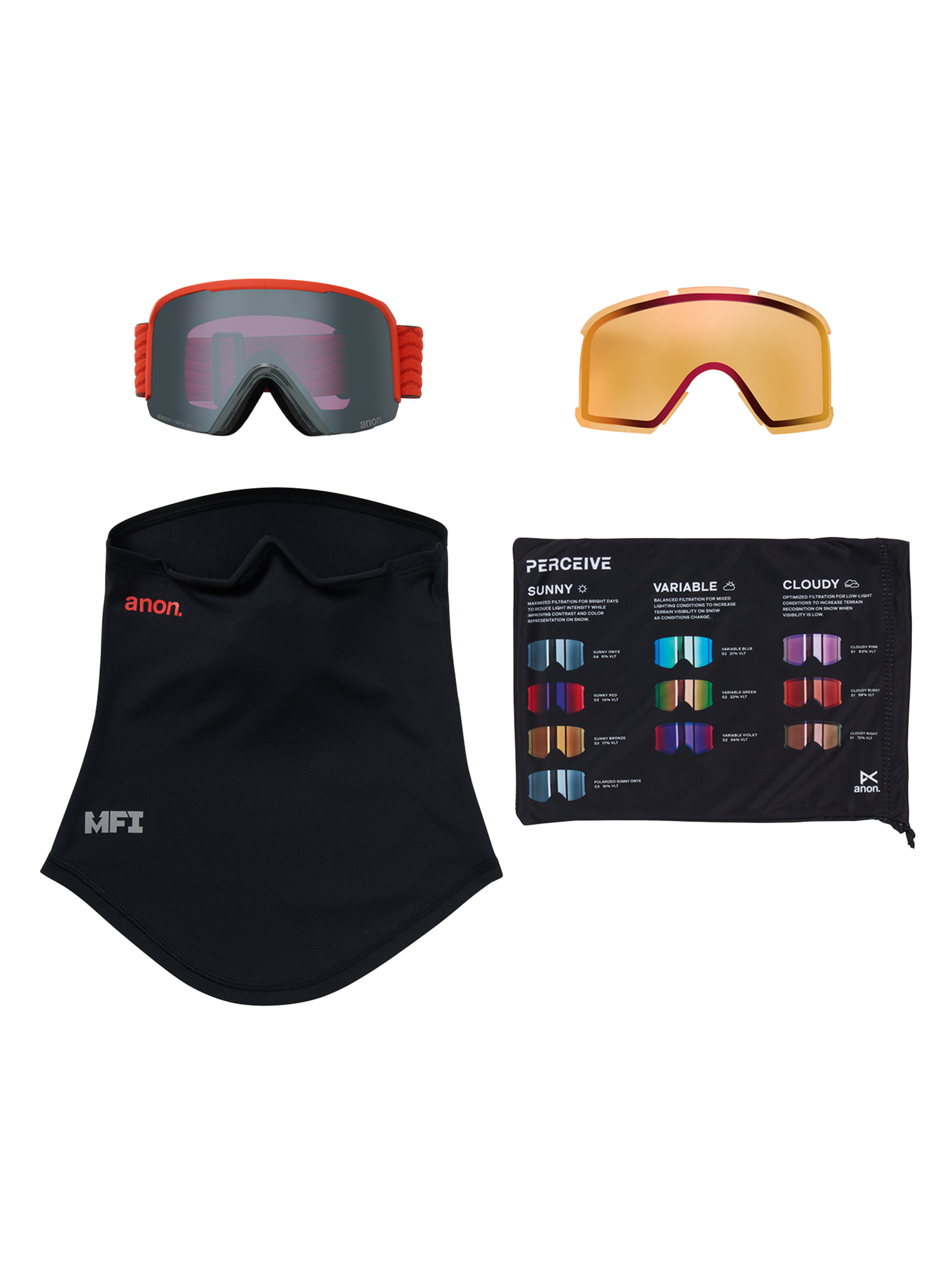 Anon - Masque Nesa + écran de rechange + cagoule MFI®