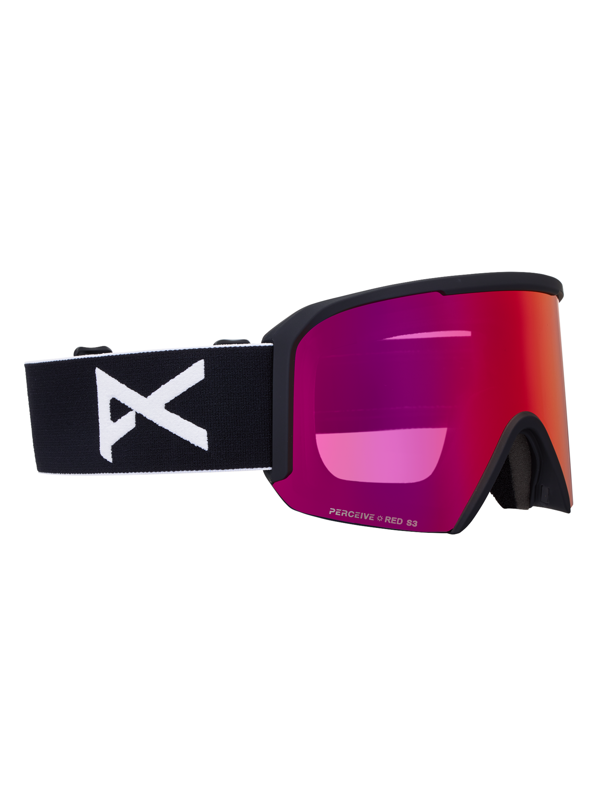 Product image of Anon Nesa Goggles + Bonus Lens + MFI® Face Mask[Variant:Frame: Black, Lens: Perceive Sunny Red (14% / S3), Spare Lens: Perceive Cloudy Burst (59% / S1)]