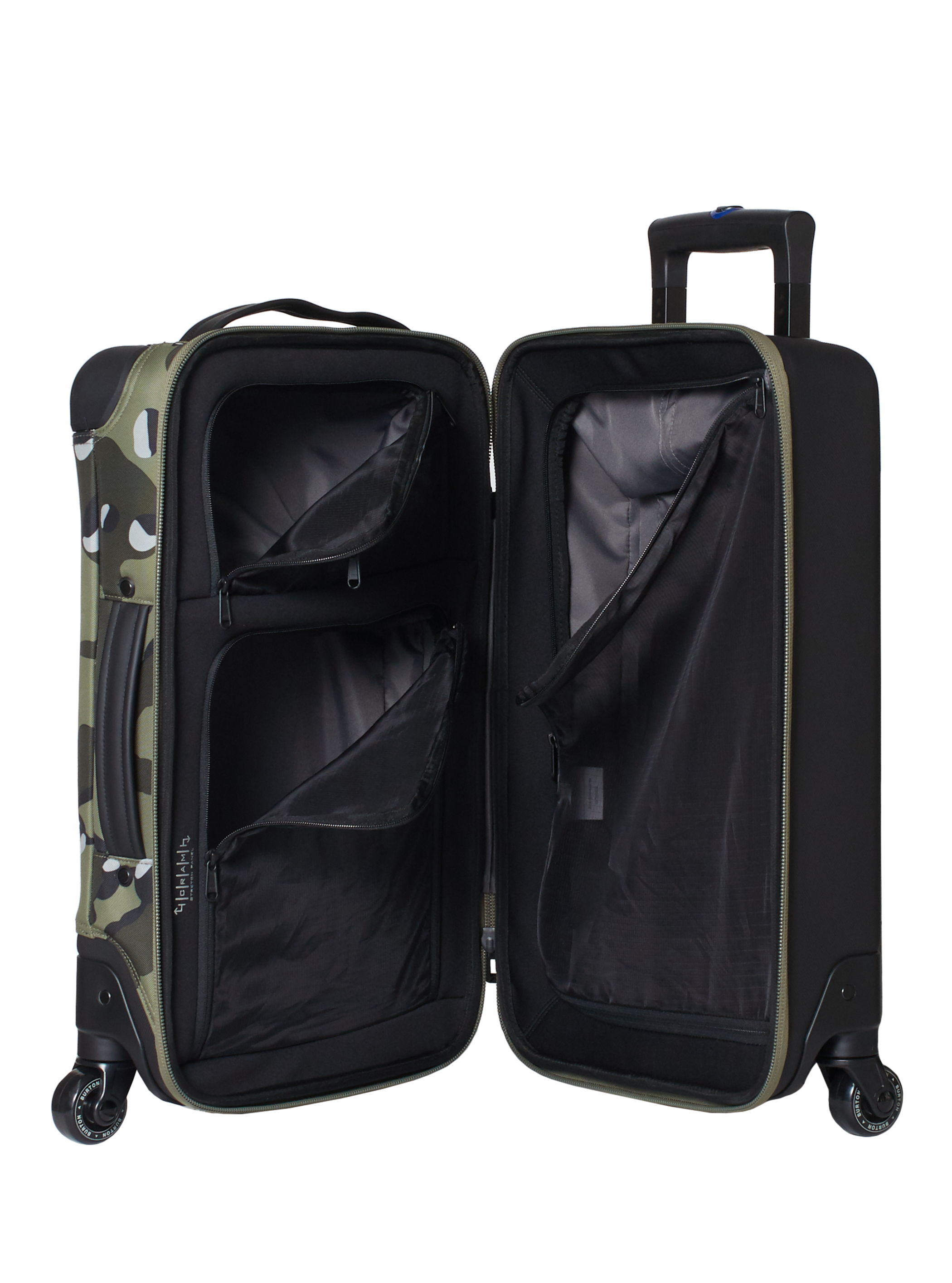 Product image of Burton 4-Wheel Flight Deck 38L Travel Bag[Variant:Forest Moss Cookie Camo]