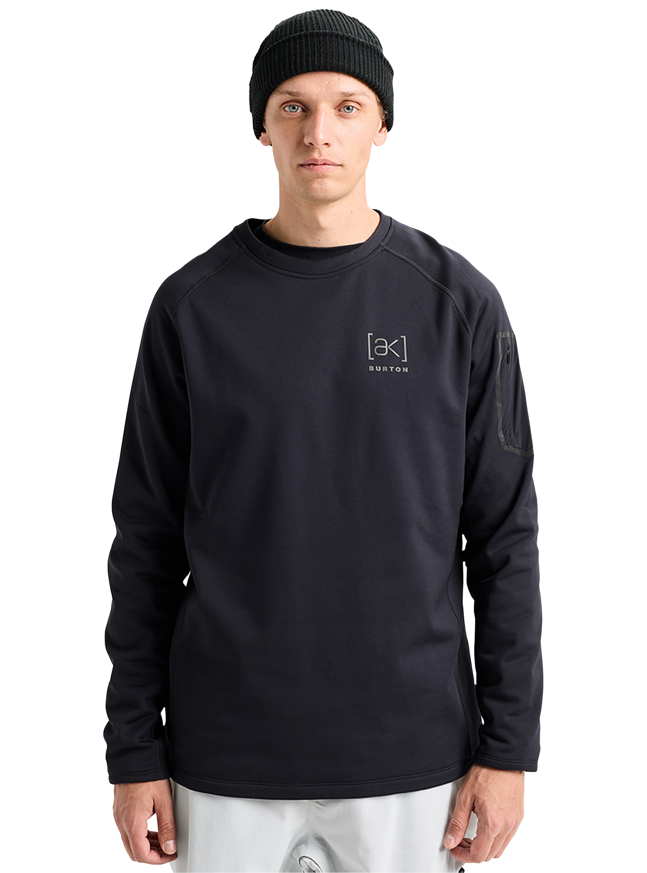 Product image of Men's Burton [ak] Baker Stretch Crewneck Fleece[Variant:True Black]