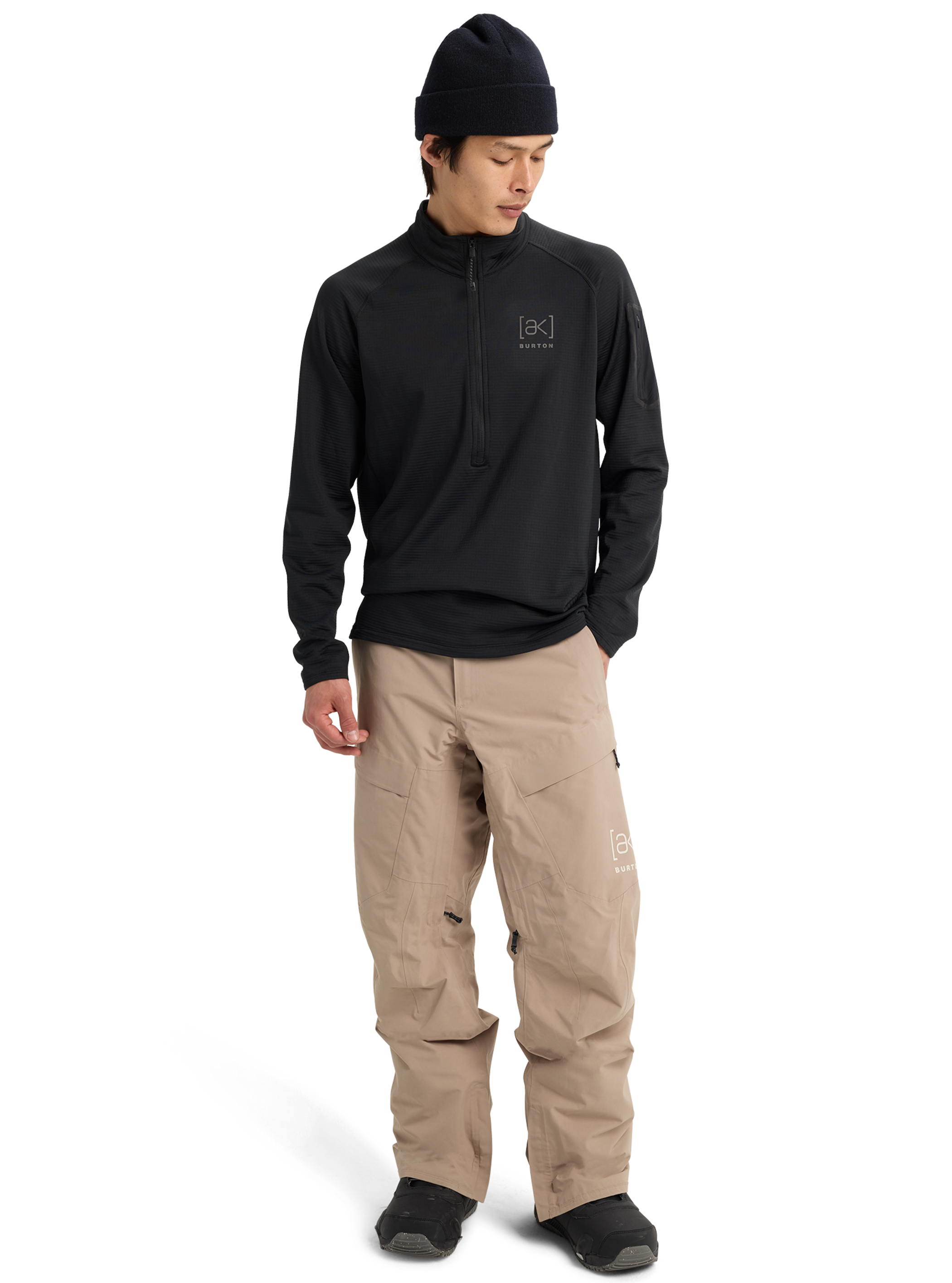 Burton [ak]® Helium Grid Fleece mit halbem Reißverschluss für Herren