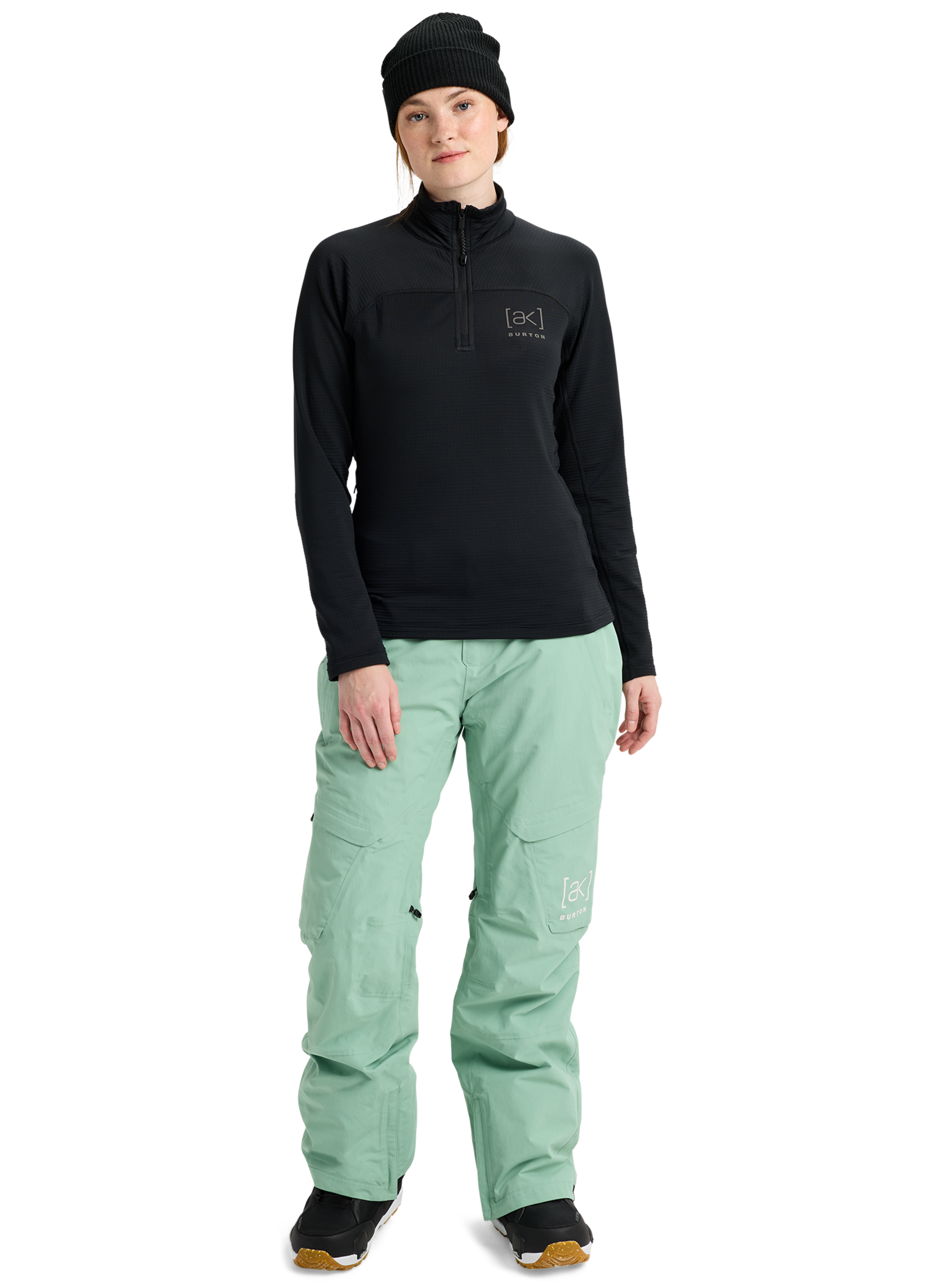 Burton [ak]® Helium Grid Fleece mit Viertelreißverschluss für Damen