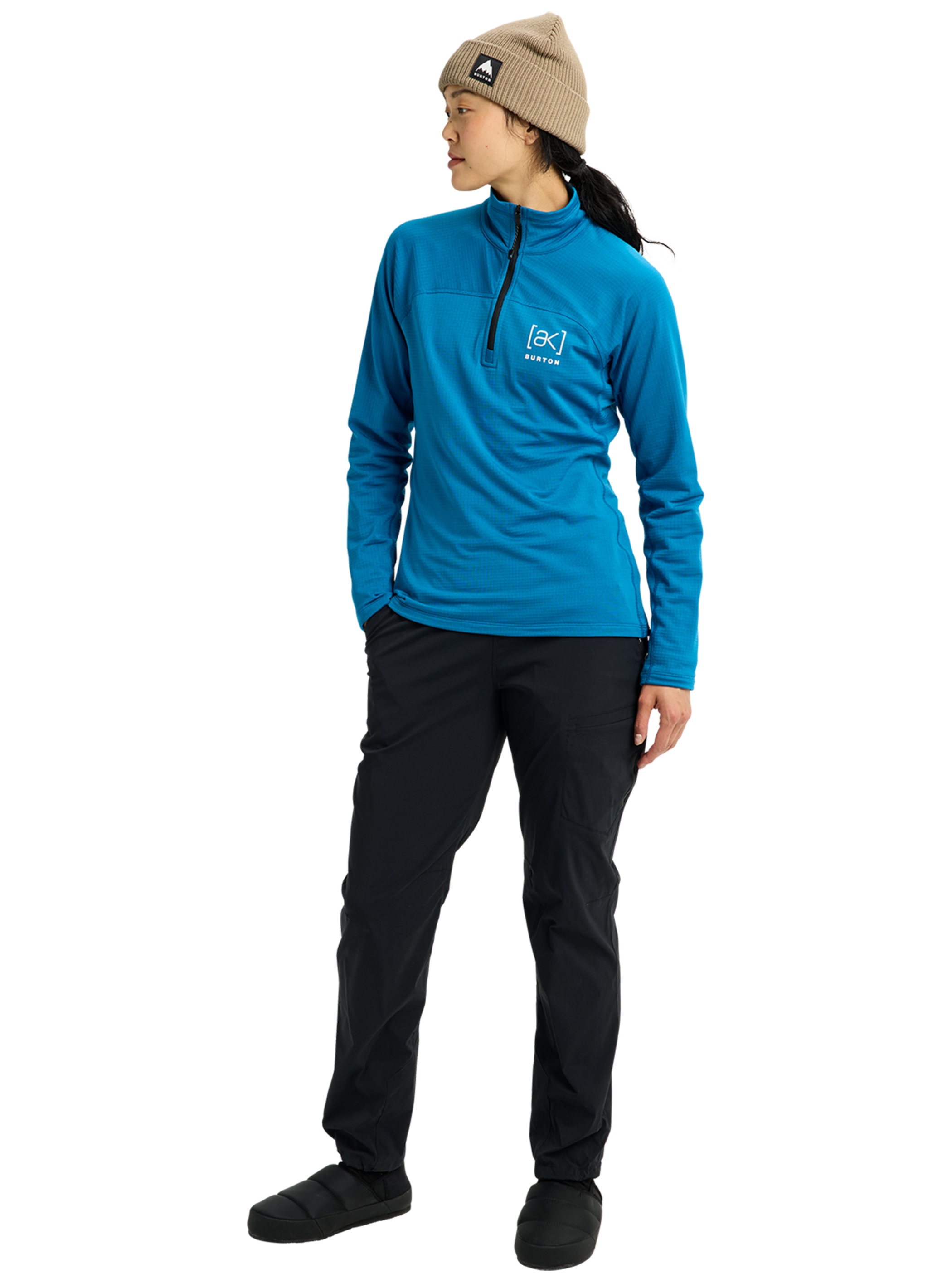 Burton [ak]® Helium Grid Fleece mit Viertelreißverschluss für Damen