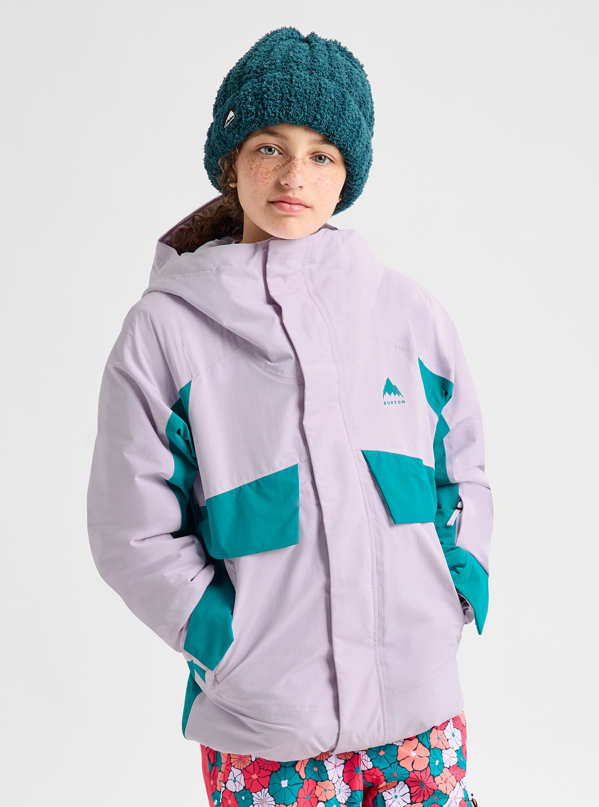 Product image of Kids' Burton Ascutney 2L Jacket[Variant:Moondust Purple / Pacific Teal]