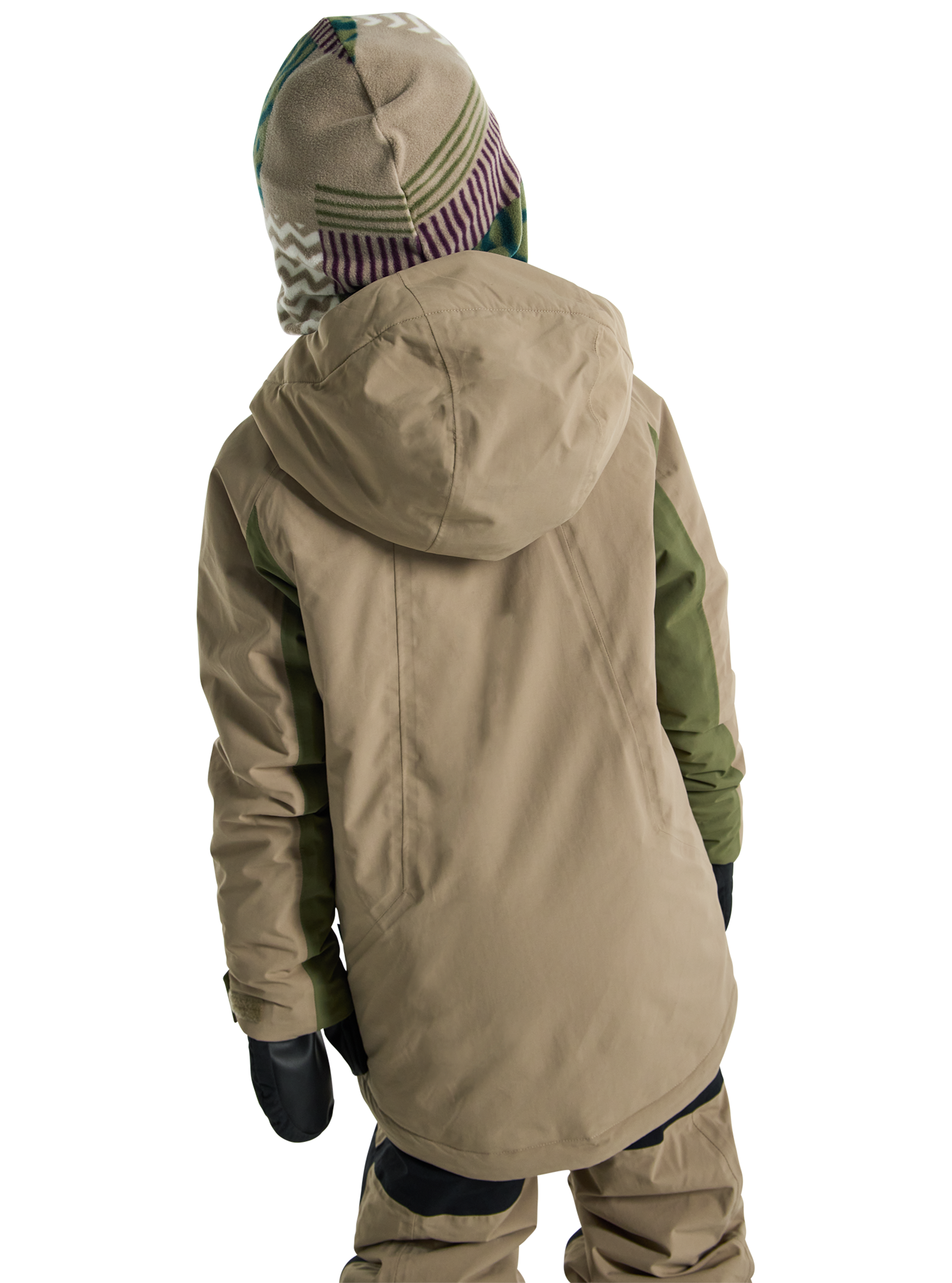 Product image of Kids' Burton Hillslope Jacket[Variant:Summit Taupe / Forest Moss]