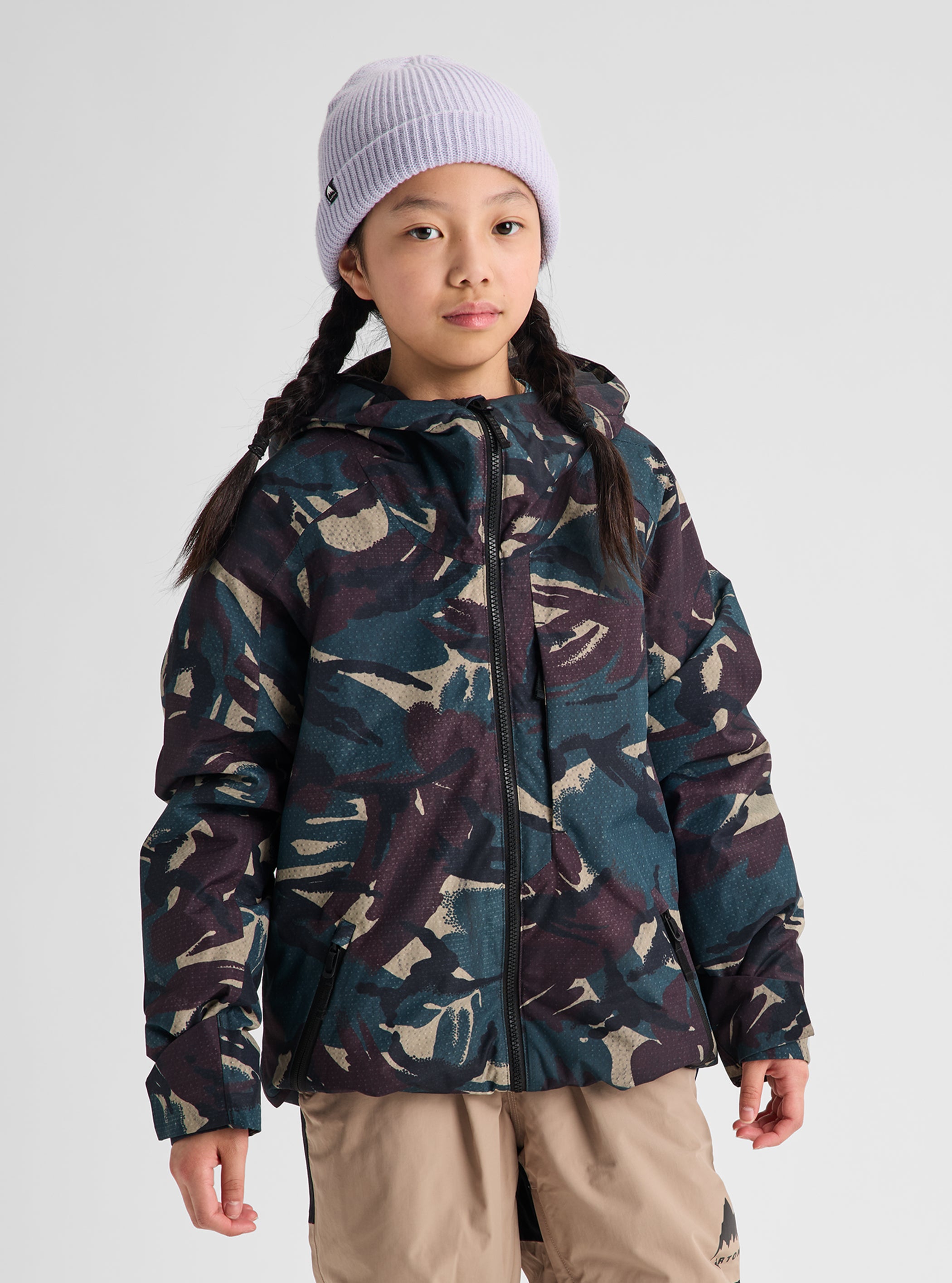 Product image of Kids' Burton Hillslope 2L Jacket[Variant:Seersucker Camo]