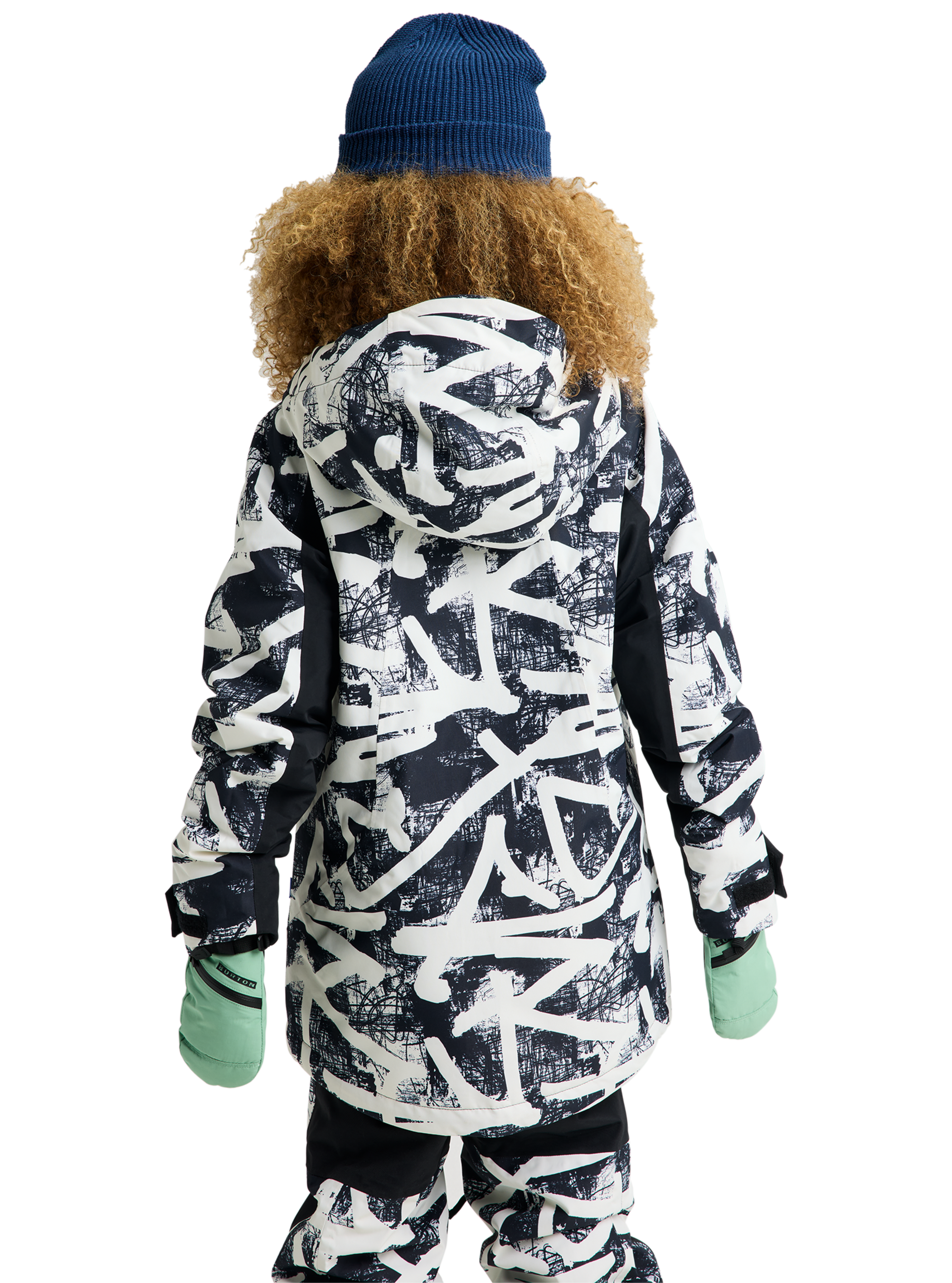 Product image of Kids' Burton Hillslope Jacket[Variant:City Streets / True Black]