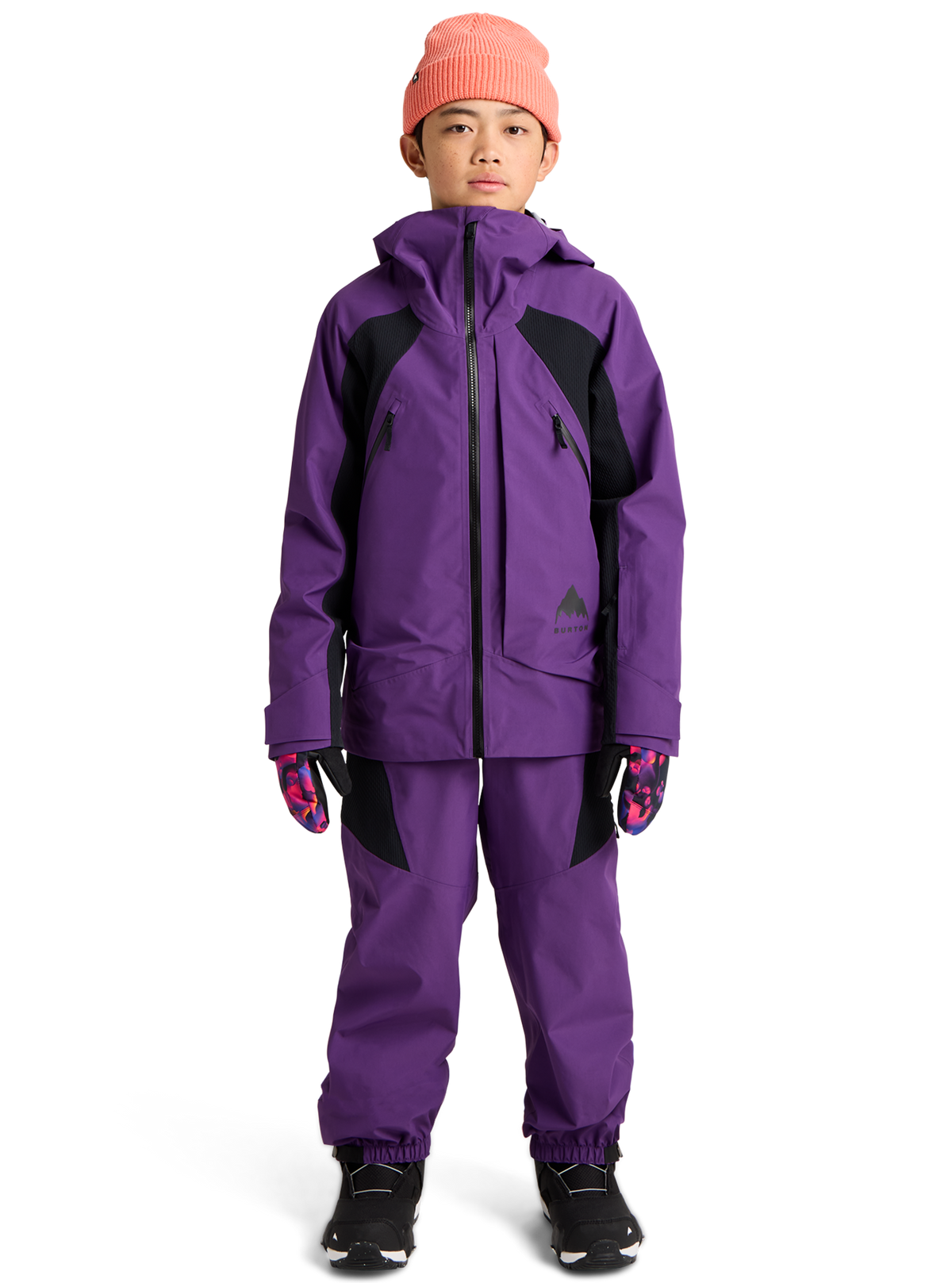 Product image of Kids' Burton Outbeam 3L Jacket System[Variant:Imperial Purple / True Black]
