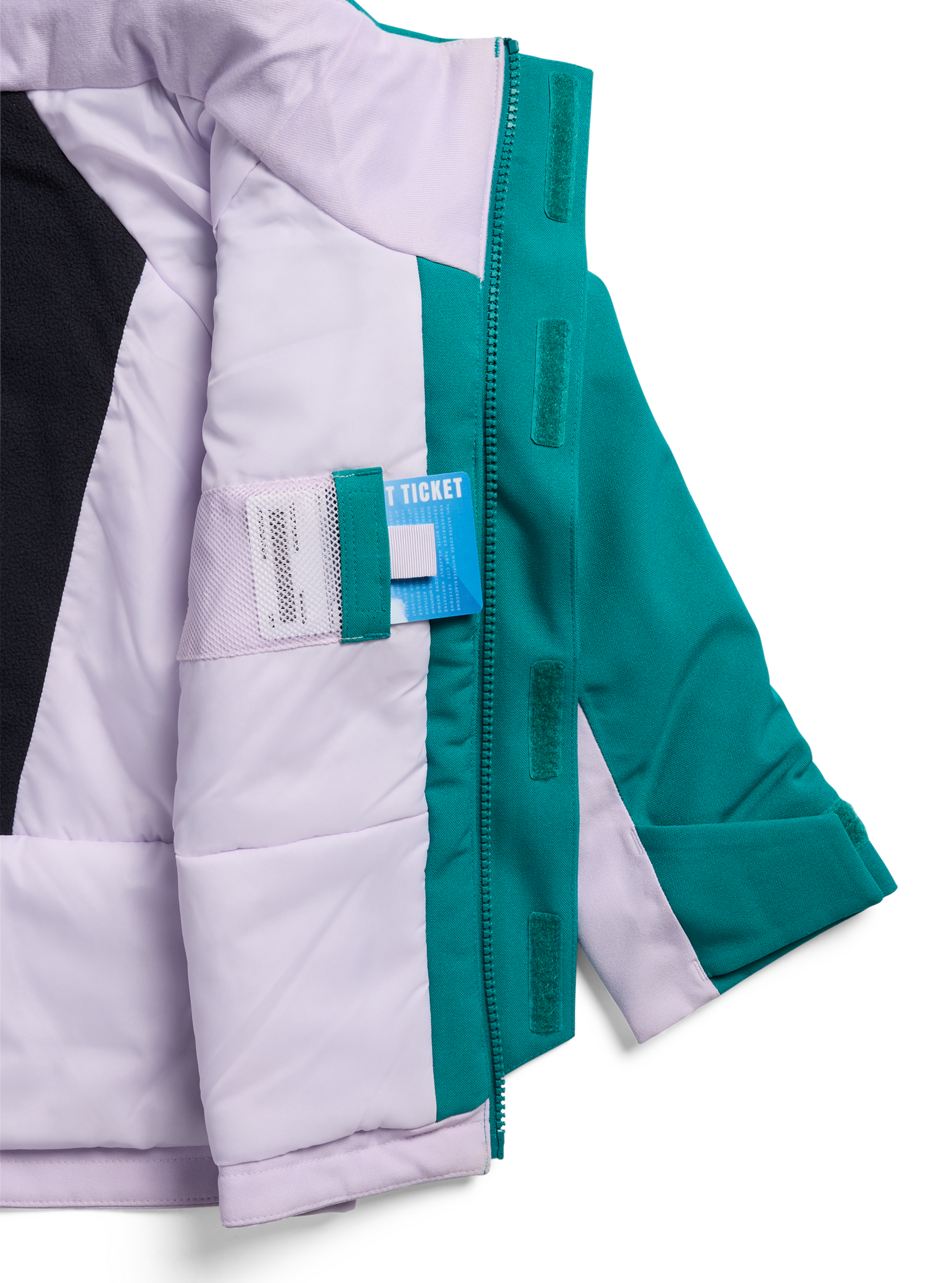 Product image of Toddlers' Burton Ascutney 2L Jacket[Variant:Pacific Teal / Moondust Purple / True Black]