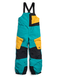 Product image of Kids' Burton Powline GORE-TEX Bib Pants[Variant:Pacific Teal / Goldenrod / True Black]