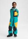 Product image of Kids' Burton Powline GORE-TEX Bib Pants[Variant:Pacific Teal / Goldenrod / True Black]