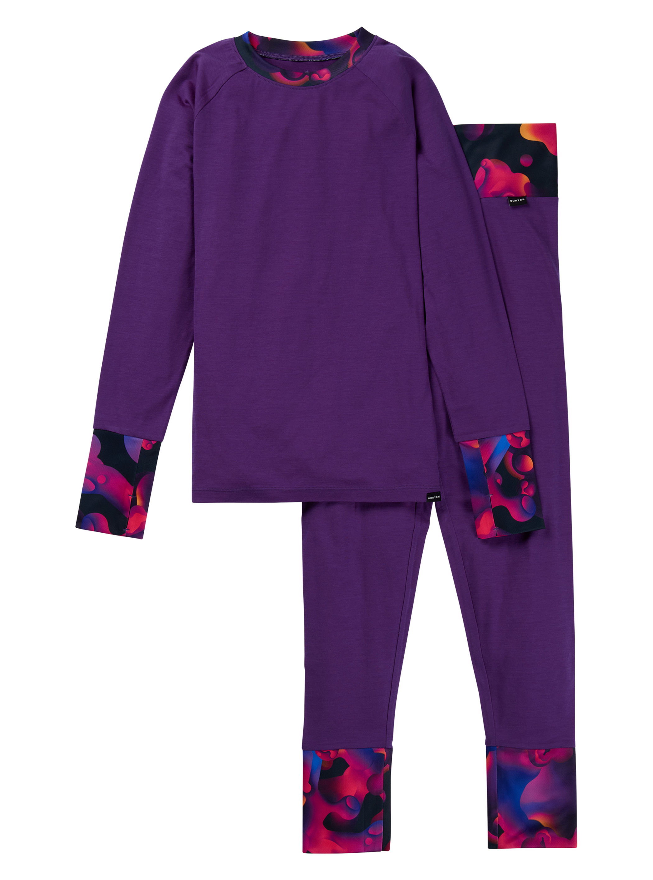 Product image of Kids' & Toddlers' Burton Merino Wool Base Layer Set[Variant:Imperial Purple]