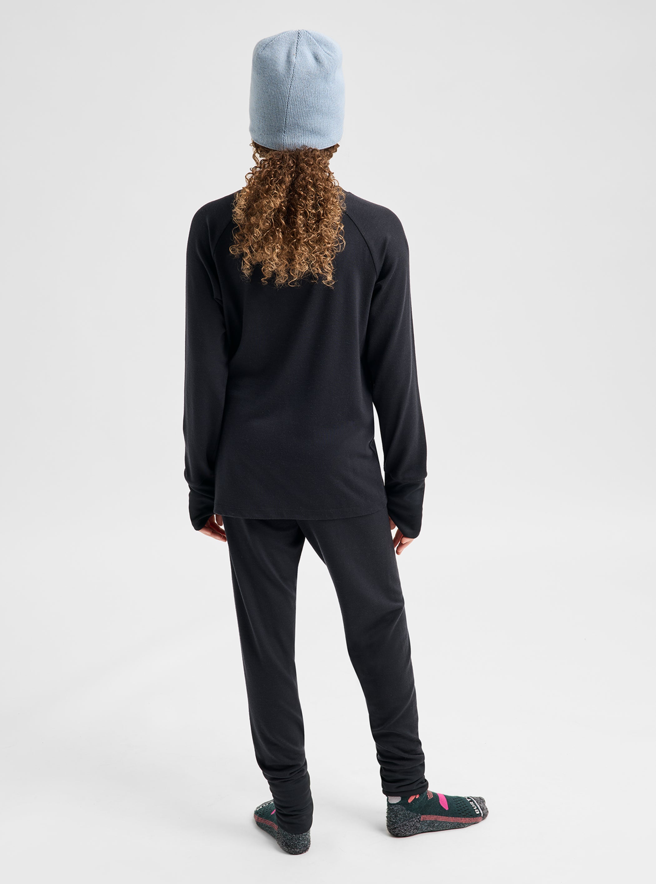 Product image of Kids' and Toddlers' Burton Merino Wool Base Layer Set[Variant:True Black]