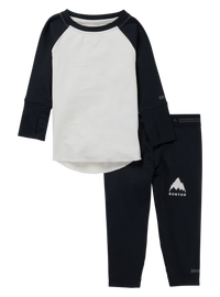 Product image of Kids' & Toddlers' Burton Midweight Base Layer Set[Variant:Stout White / True Black]