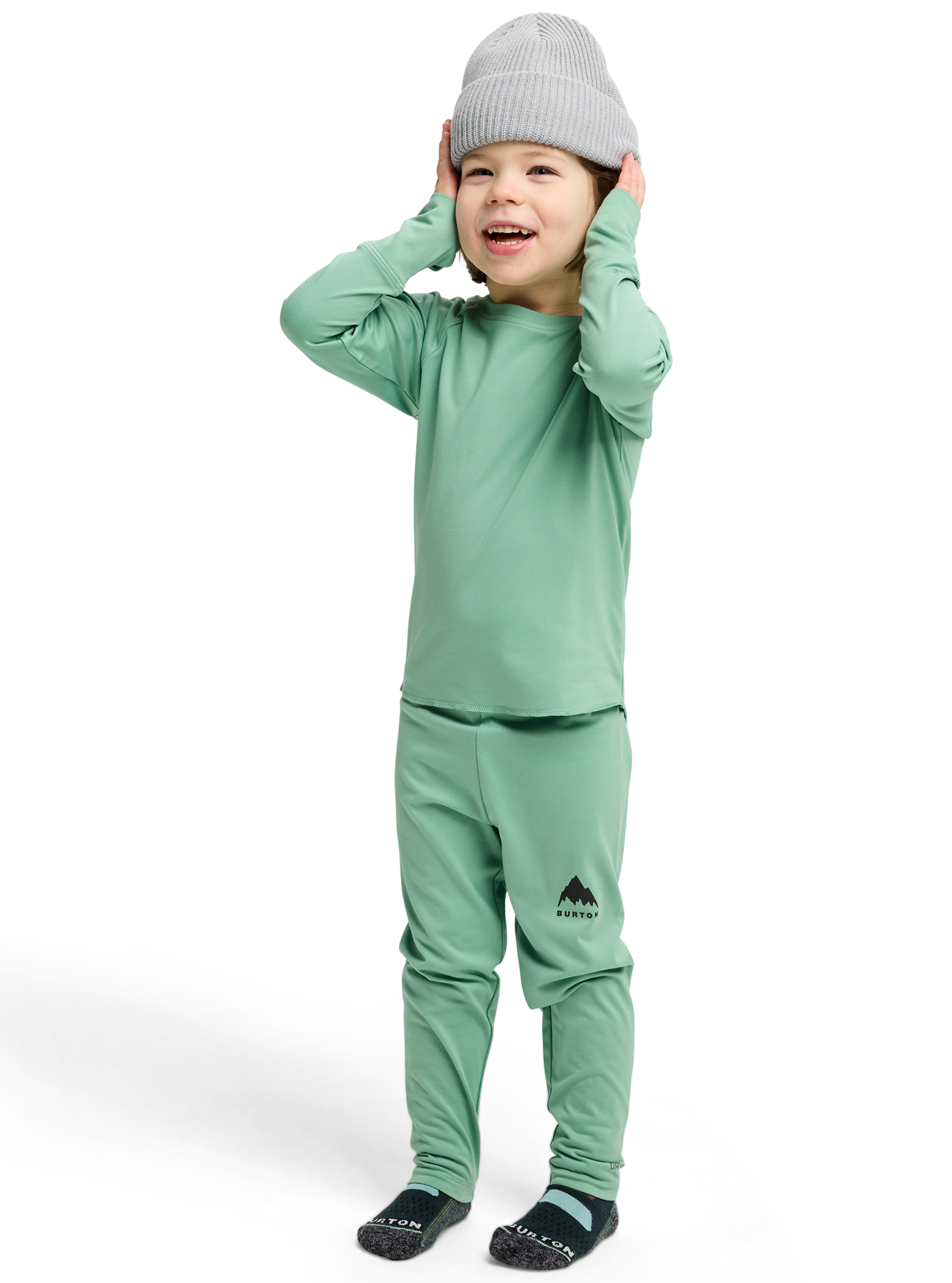 Product image of Kids' & Toddlers' Burton Midweight Base Layer Set[Variant:Soft Sage]
