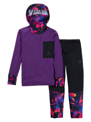 Product image of Kids' Burton Outbeam Merino Wool Set[Variant:Imperial Purple / True Black]