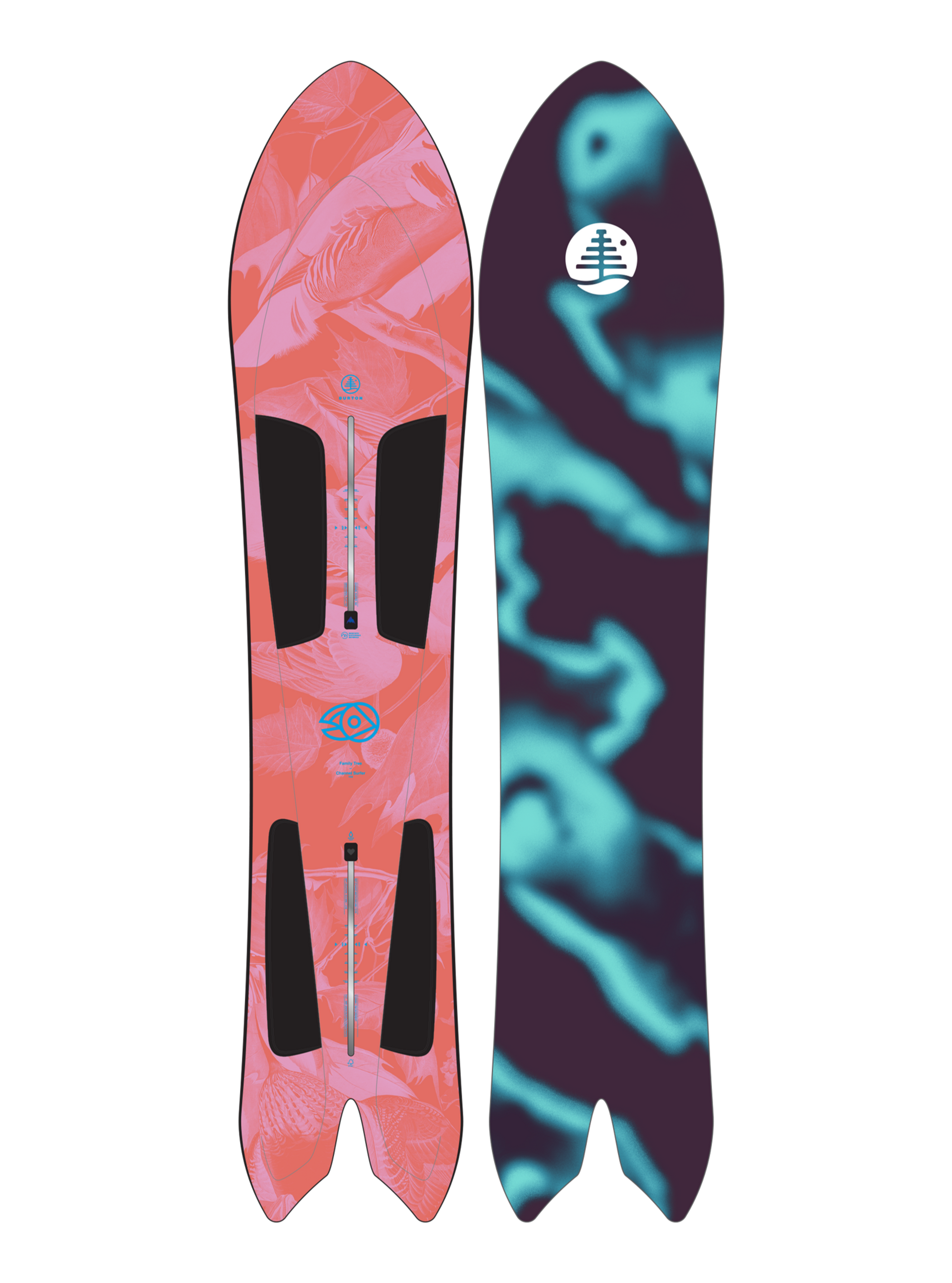 Burton Family Tree 3D Channel Surfer Flat Top Snowboard