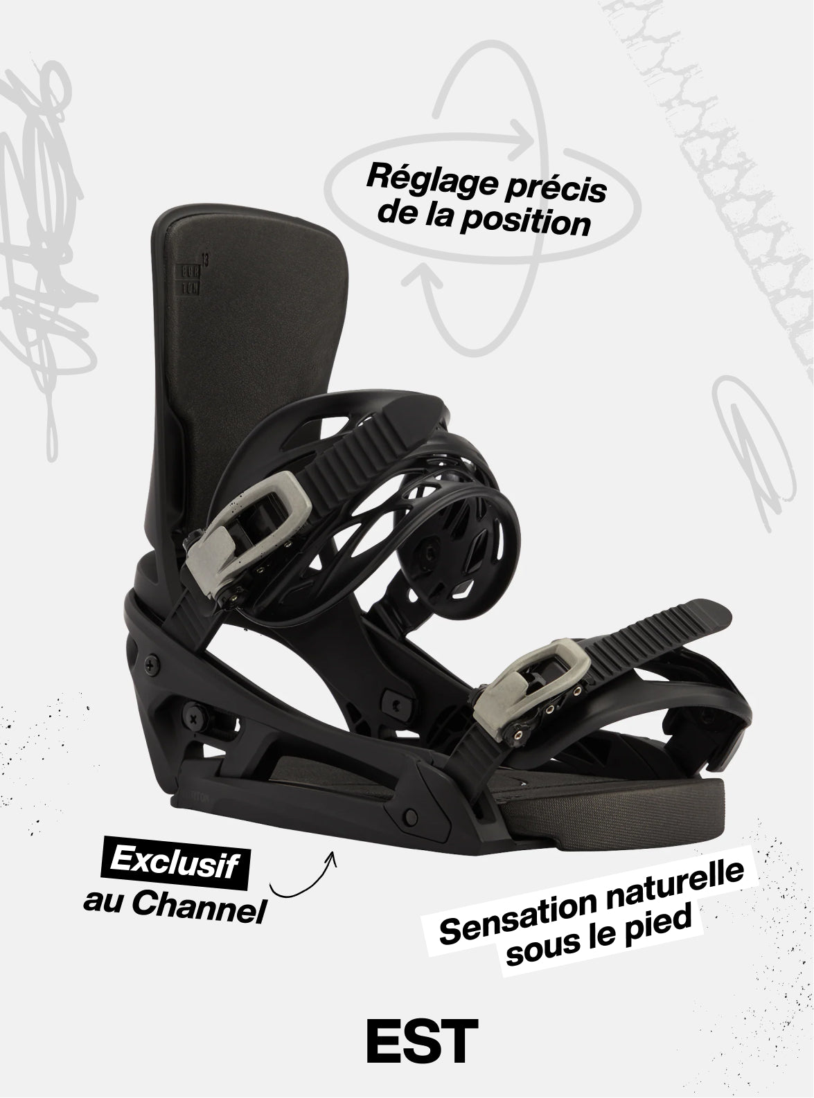 Burton - Fixations pour snowboard Lexa EST® pour femme