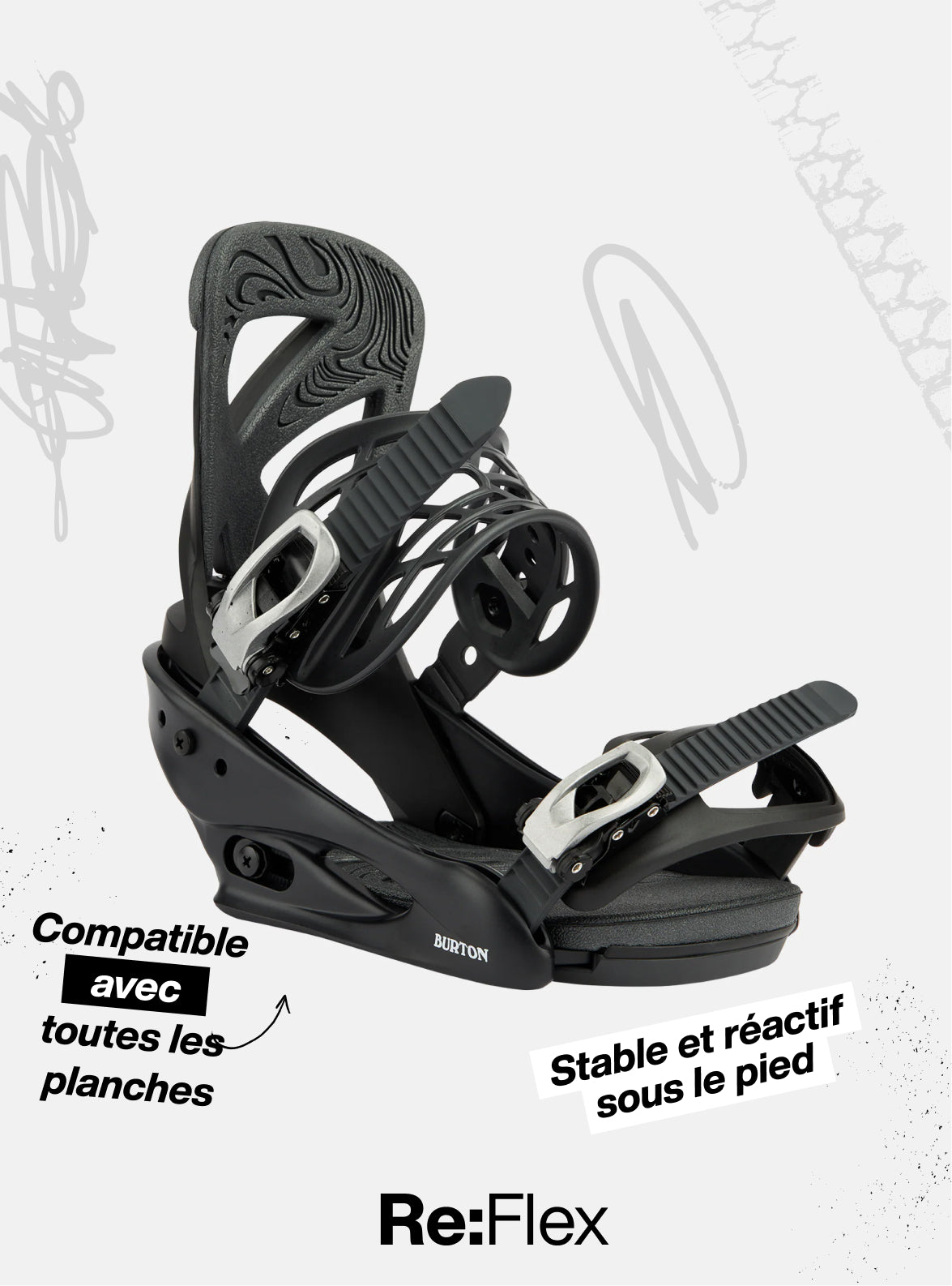 Burton - Fixations pour snowboard Lexa Re:Flex pour femme