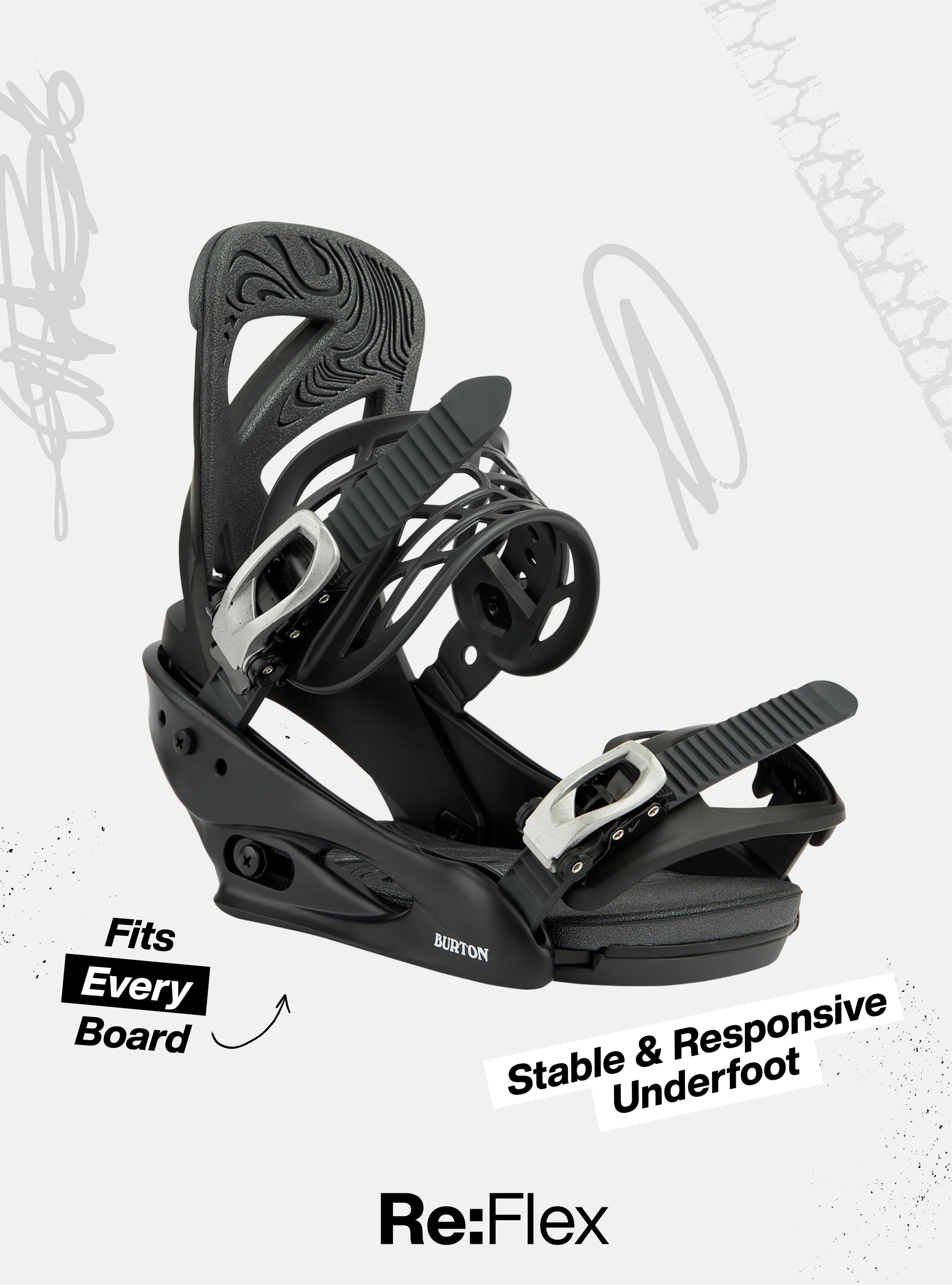 burton freestyle jr snowboard baseplate Kids Smalls Re:Flex Bindings Flex Snowboard Bindings help you make the most of any board Burton Freestyle Snowboard Binding -