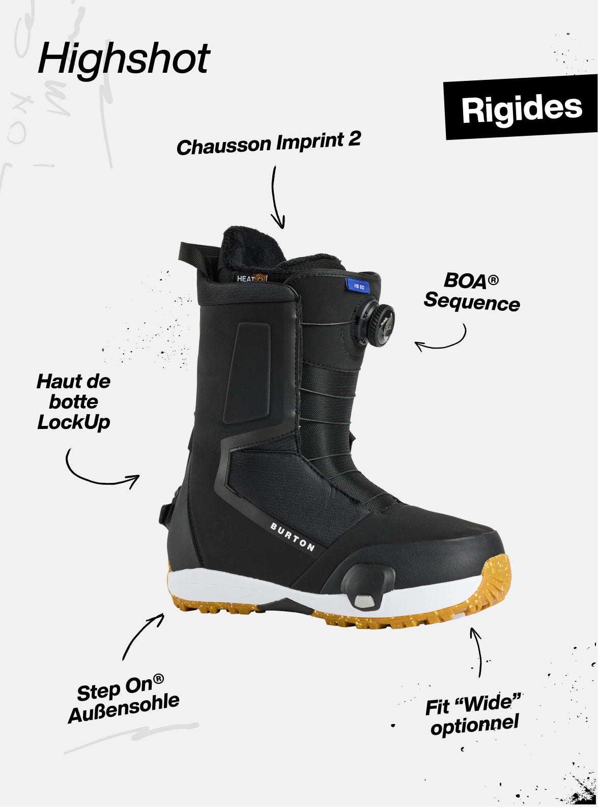 Burton - Boots de snowboard Highshot Step On® femme