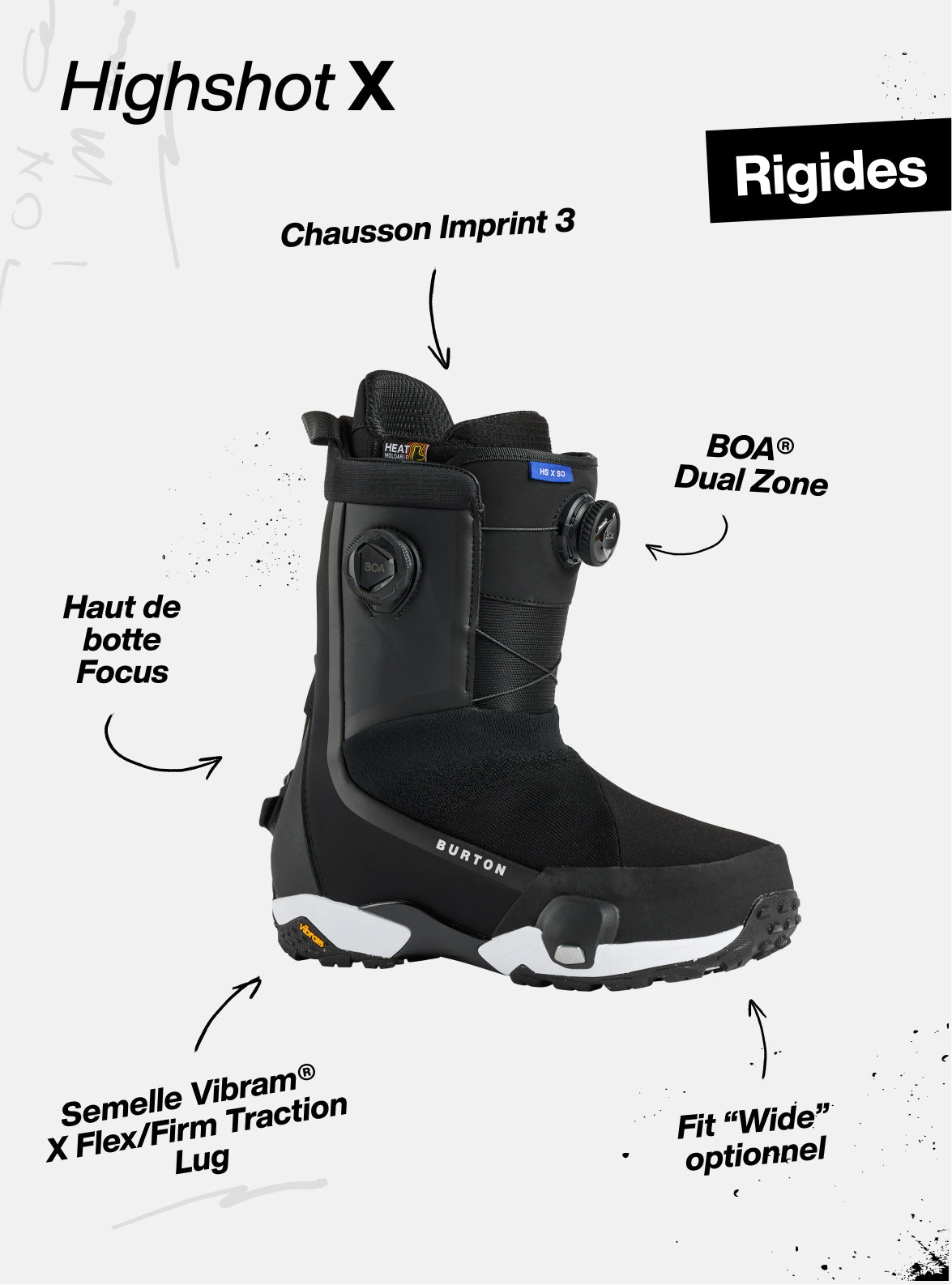 Burton - Boots de snowboard Highshot X Step On® femme