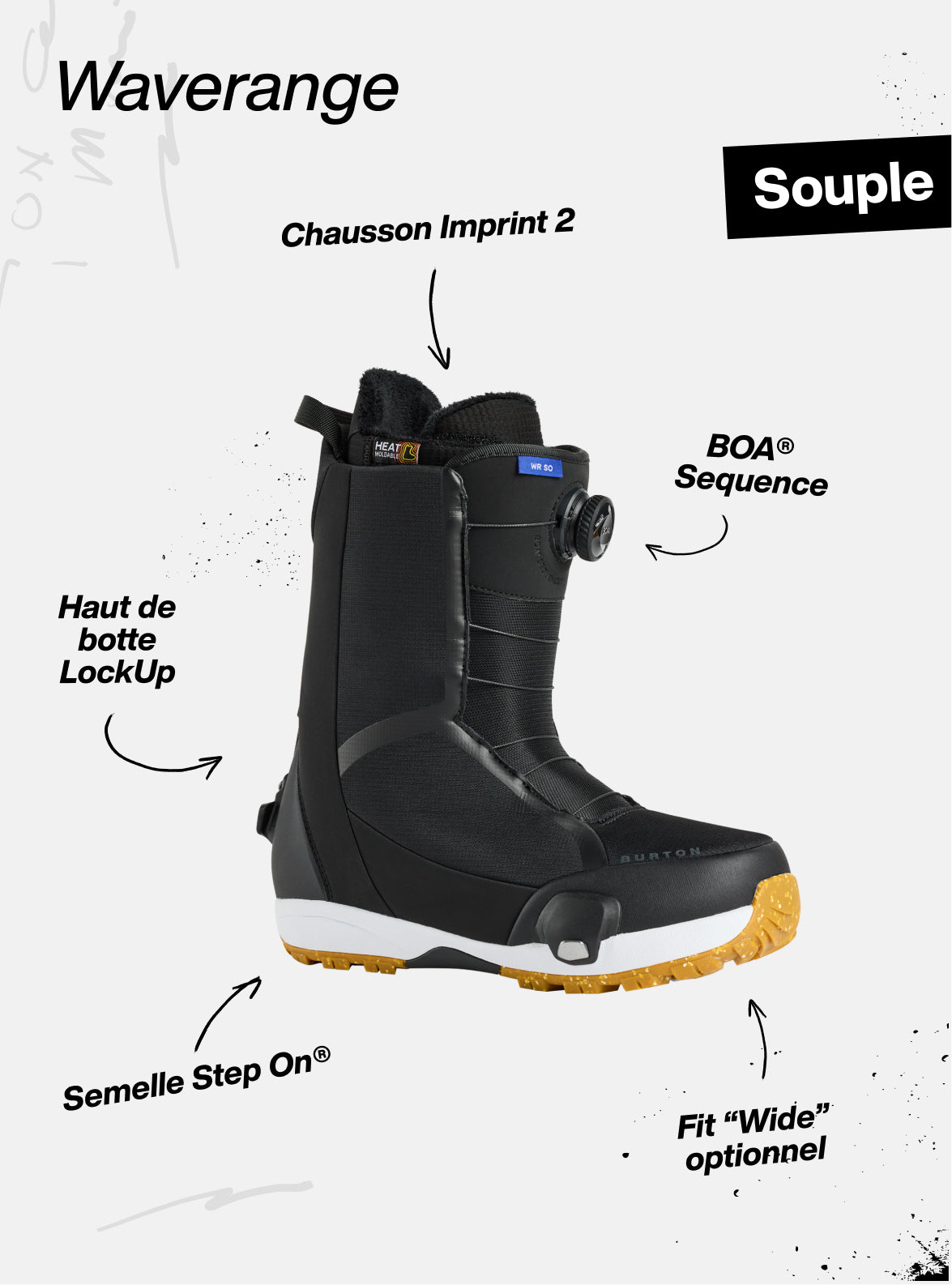 Burton - Boots de snowboard Waverange Step On® homme
