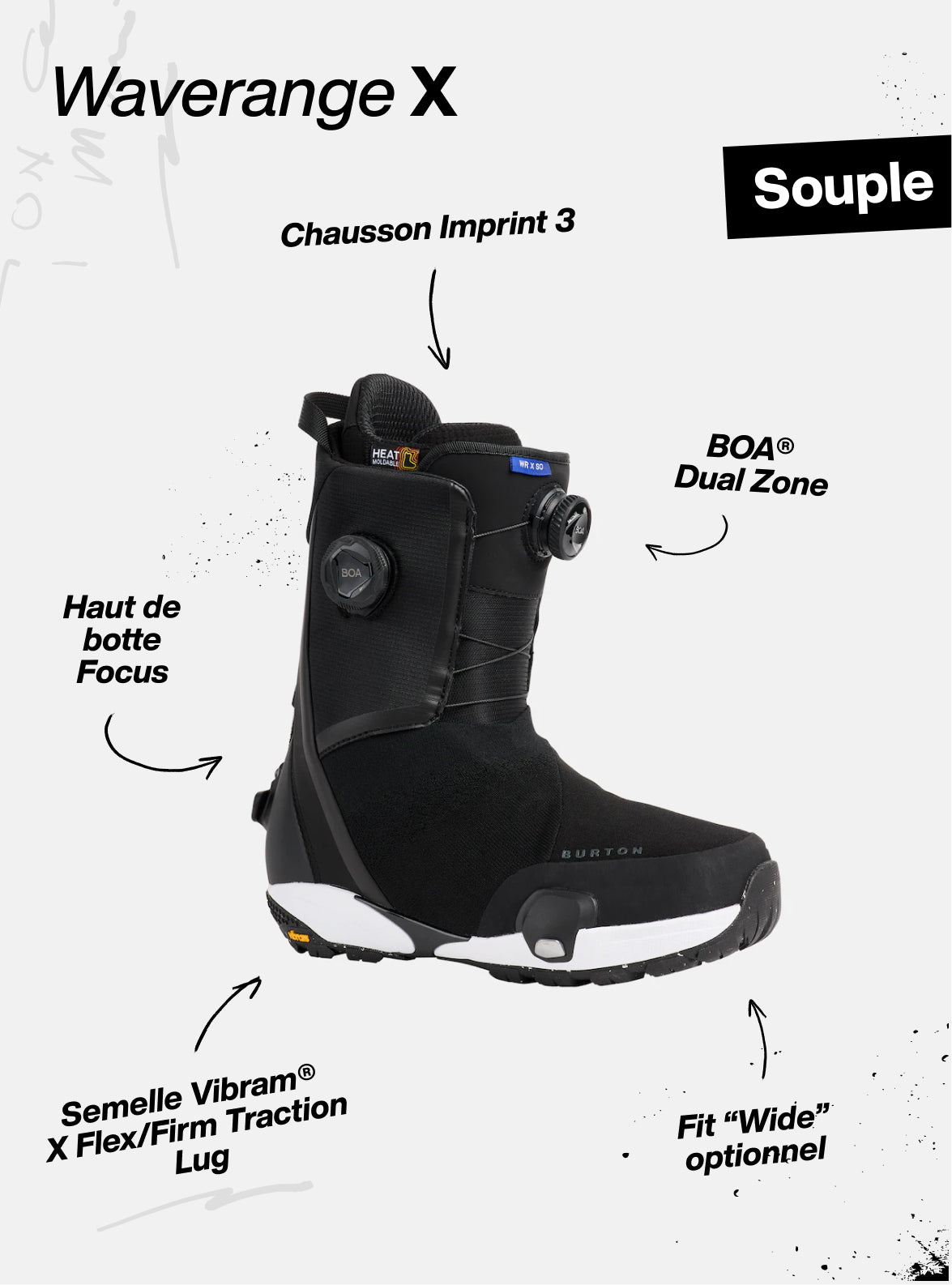 Burton - Boots de snowboard Waverange X Step On® femme