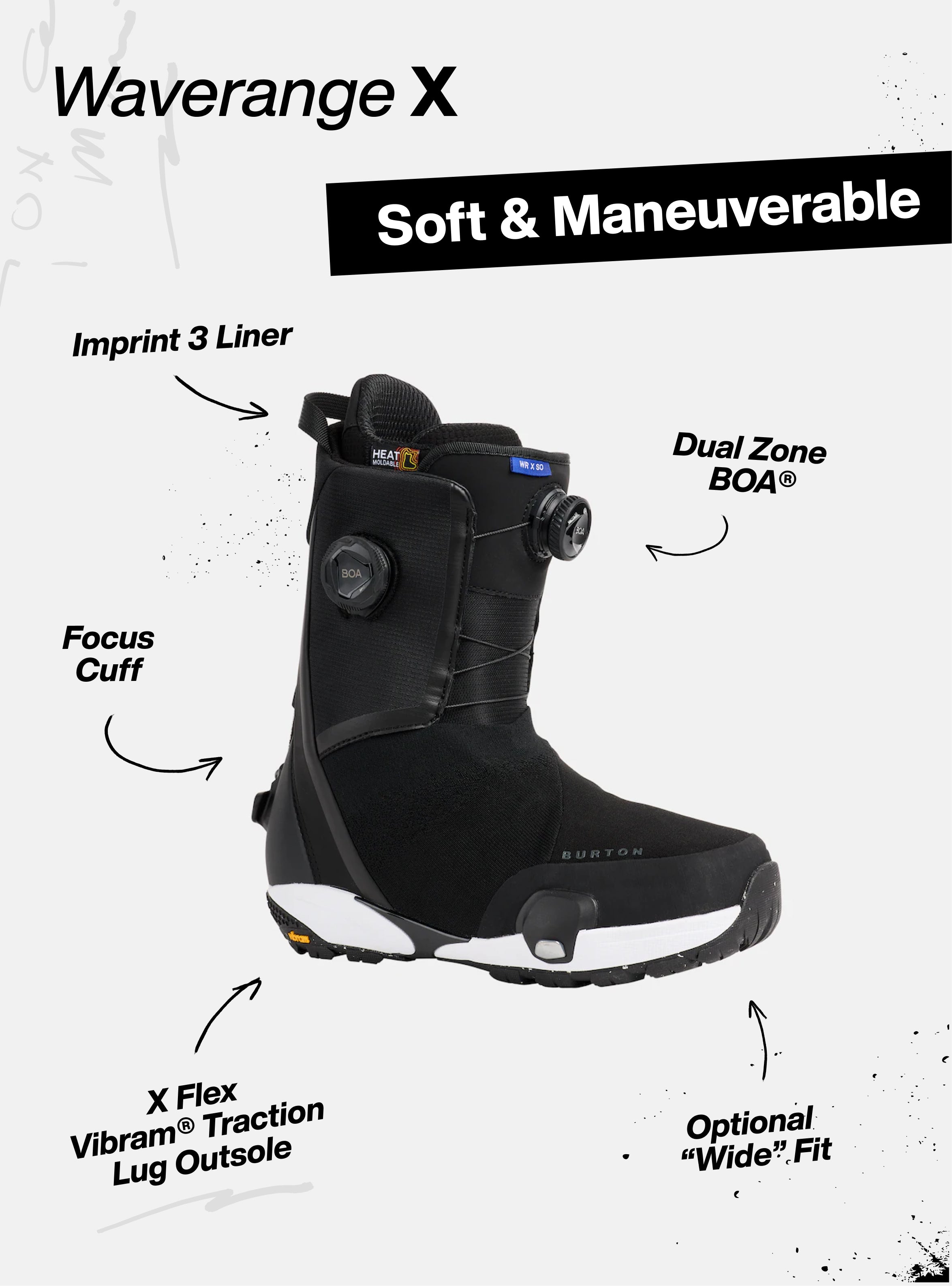 Men's Burton Waverange X Step On® Snowboard Boots | Burton.com