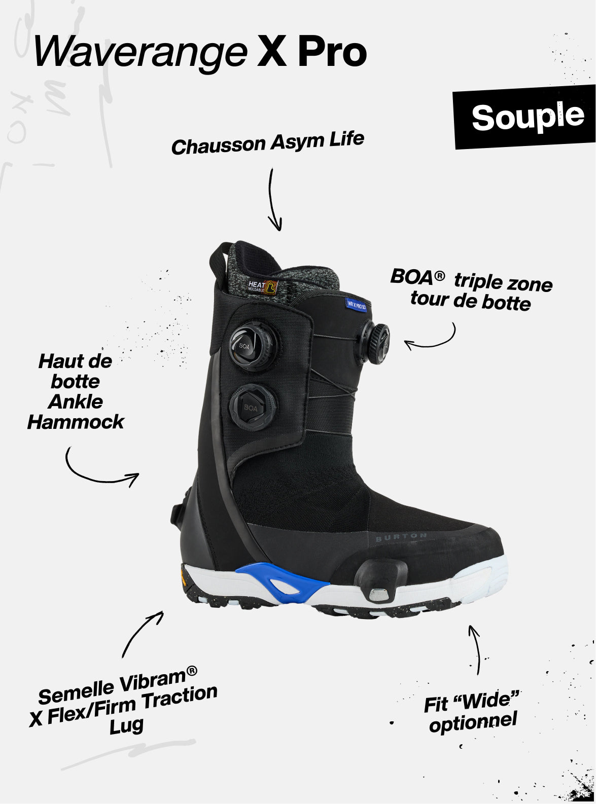 Burton - Boots de snowboard Waverange X Pro Step On® homme