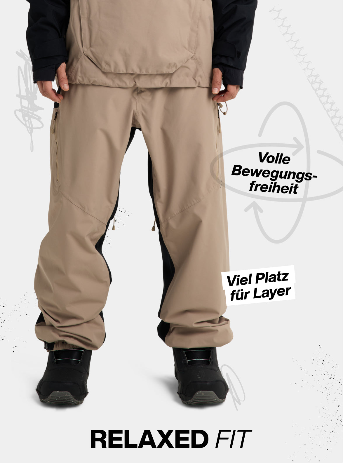 Burton Reserve 2L Relaxed Hose für Herren
