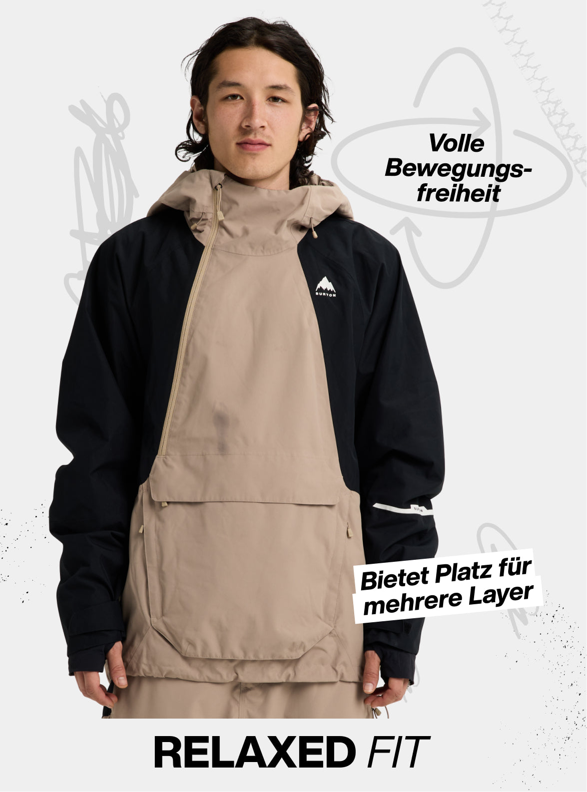 Burton Reserve 2L Relaxed Anorak für Herren