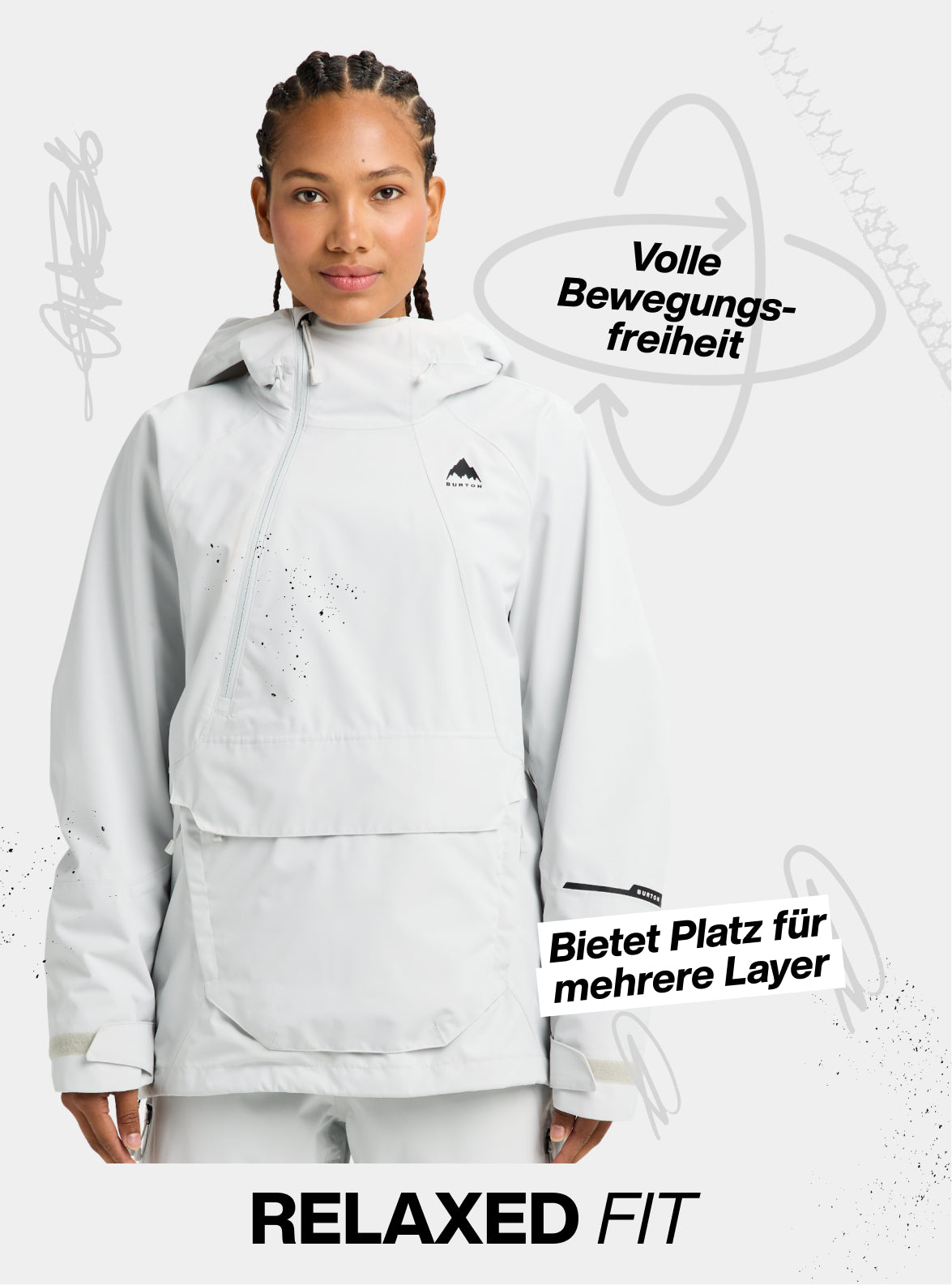 Burton Reserve 2L Relaxed Anorak für Damen