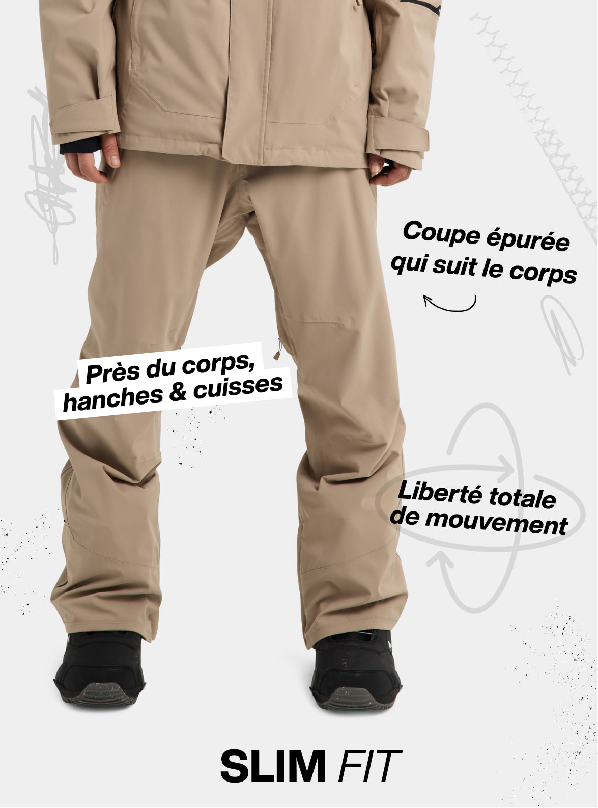Burton - Pantalon extensible Reserve 2&nbsp;L homme