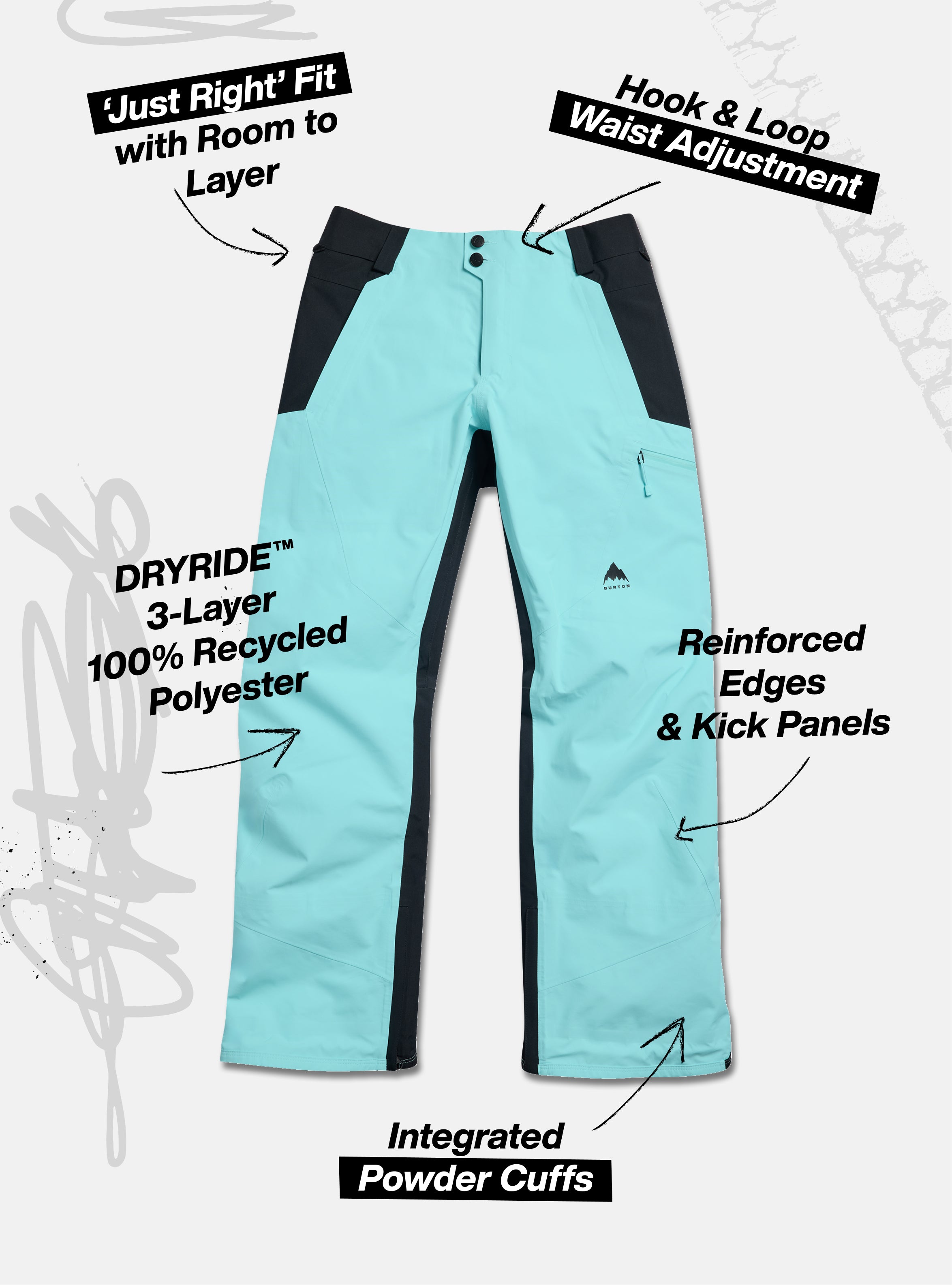 Men's Burton Reserve 3L Pants | Winter Outerwear | Burton.com