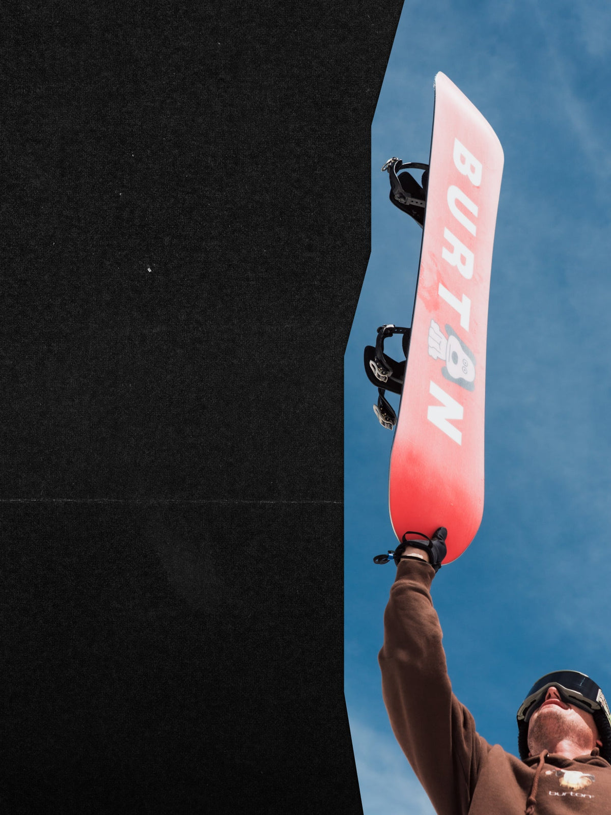snowboarder with board