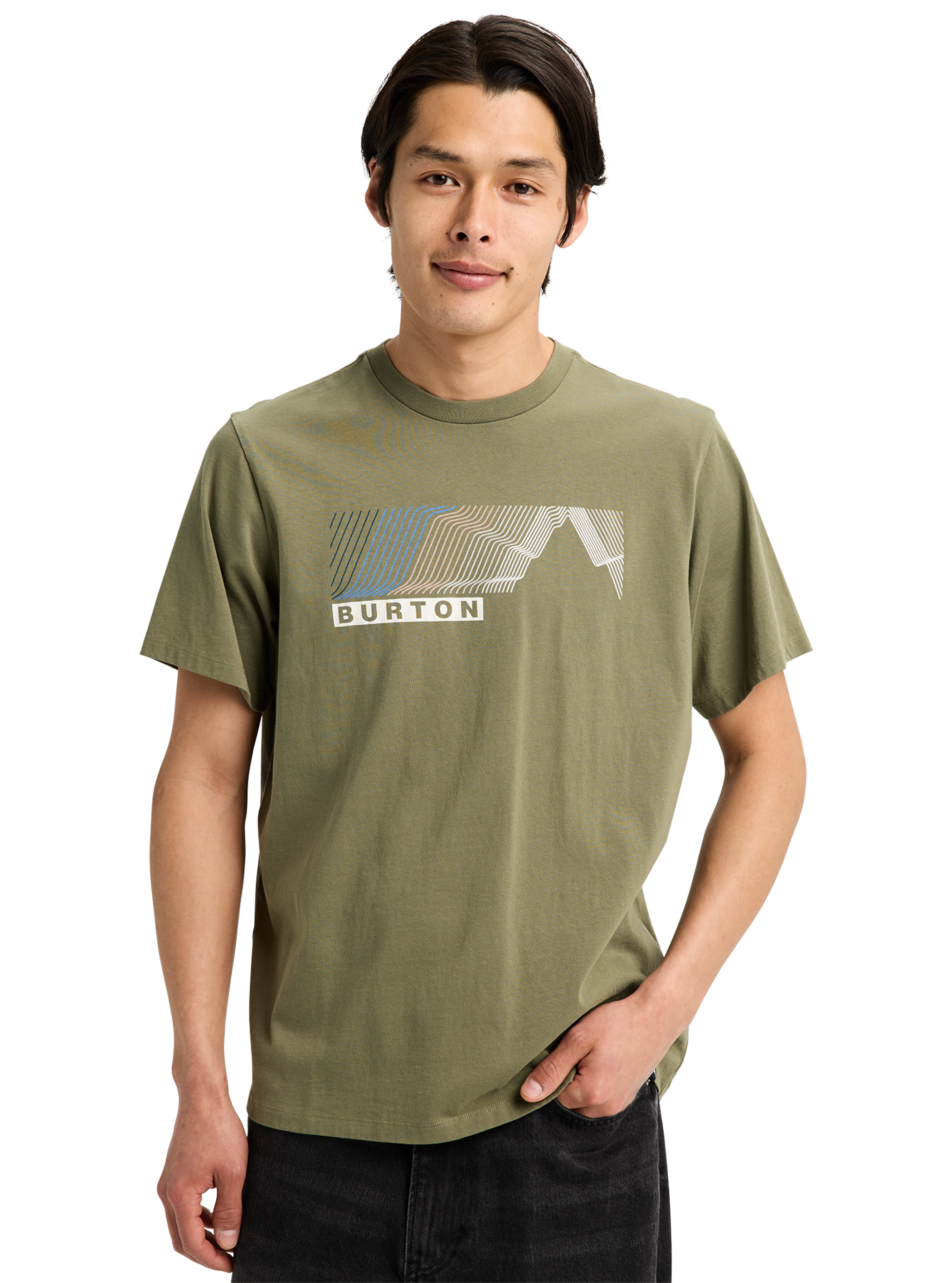 Product image of Burton Elmore Short Sleeve T-Shirt[Variant:Forest Moss]