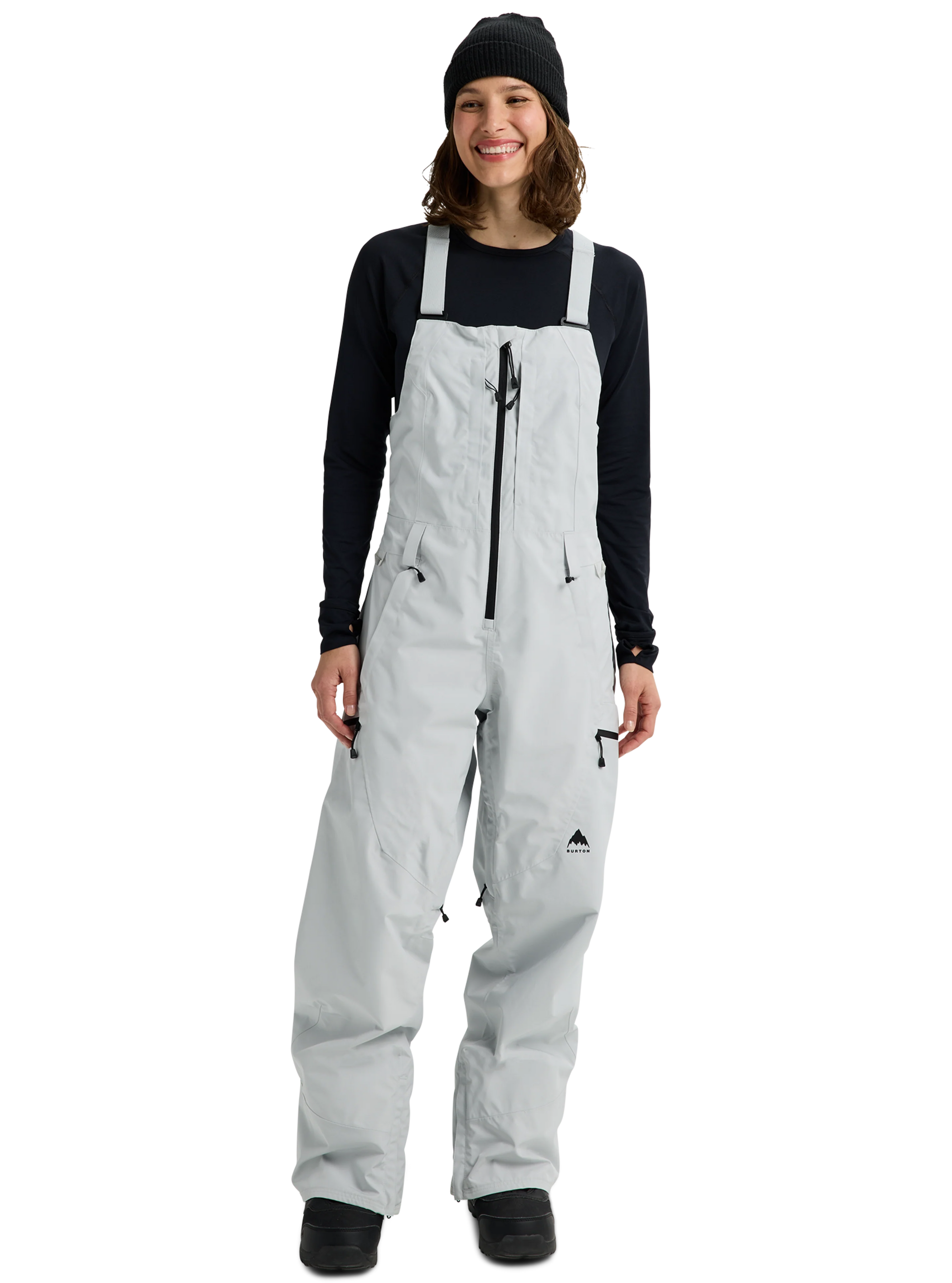 Product image of Women's Burton Reserve GORE-TEX 2L Bib Pants[Variant:Gray Cloud]