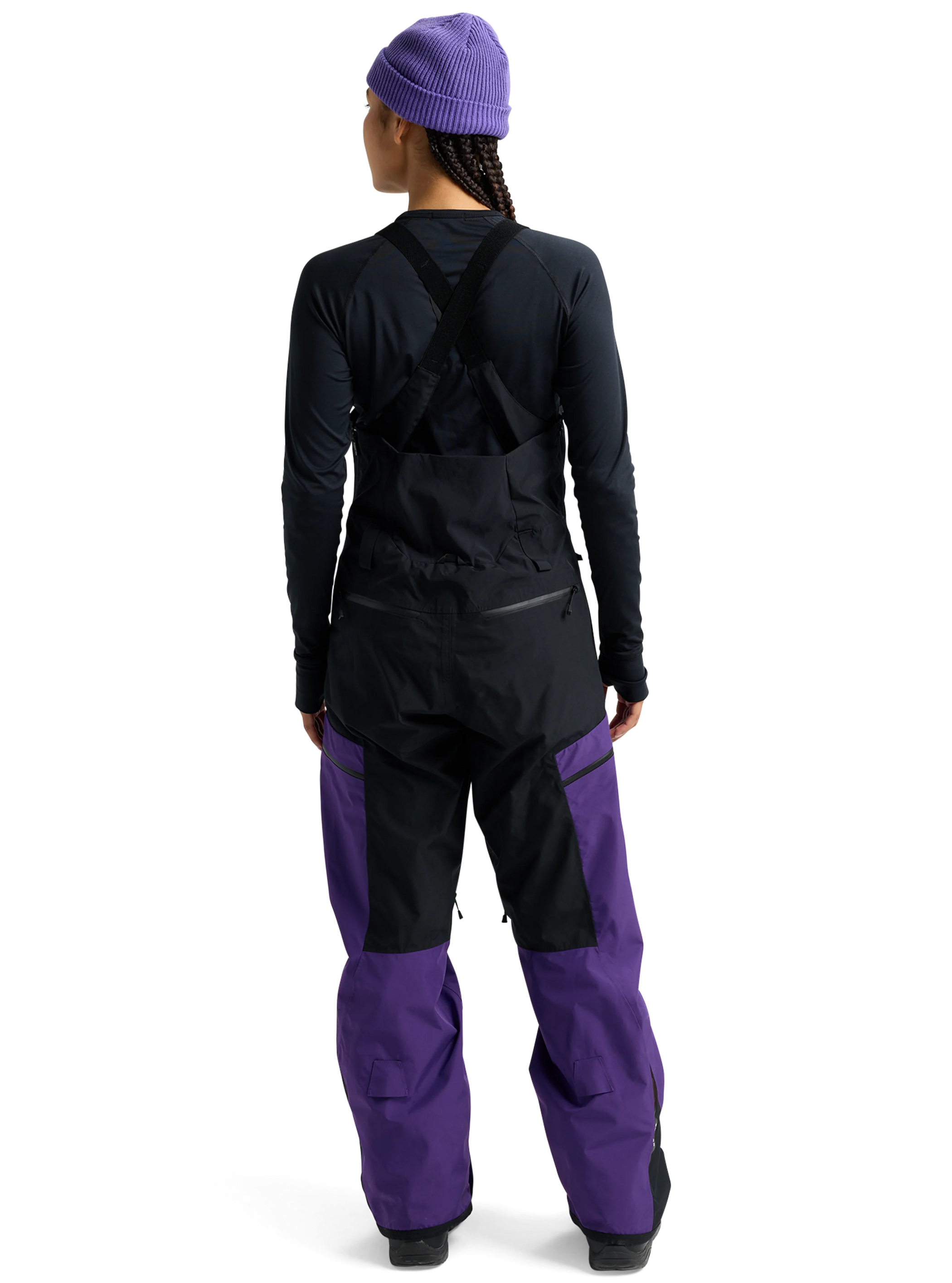 Product image of Women's Burton Reserve GORE-TEX 2L Bib Pants[Variant:Prism Violet / True Black]