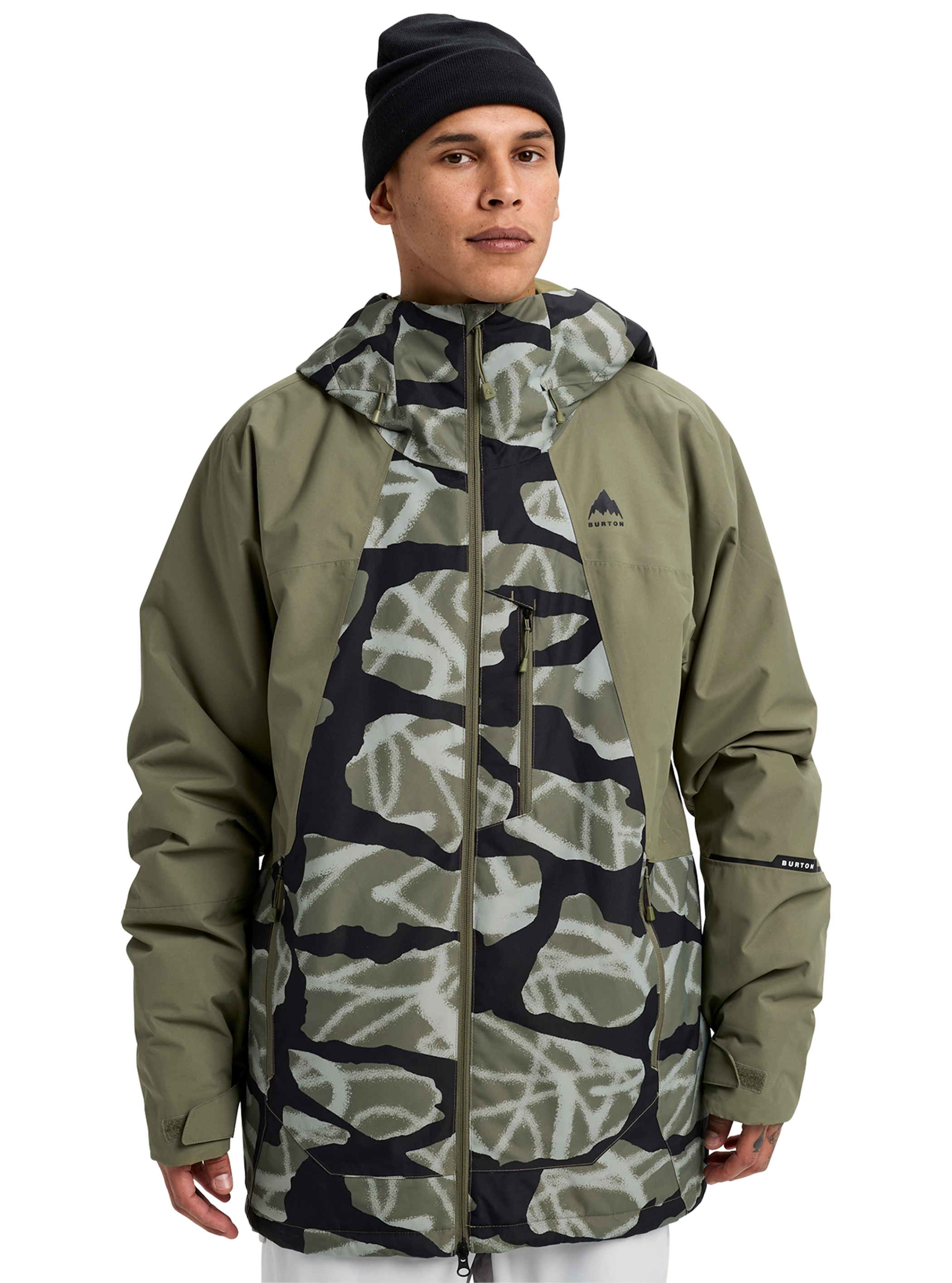 Product image of Men's Burton Reserve 2L Insulated Jacket[Variant:Graffiti Camo / Forest Moss]