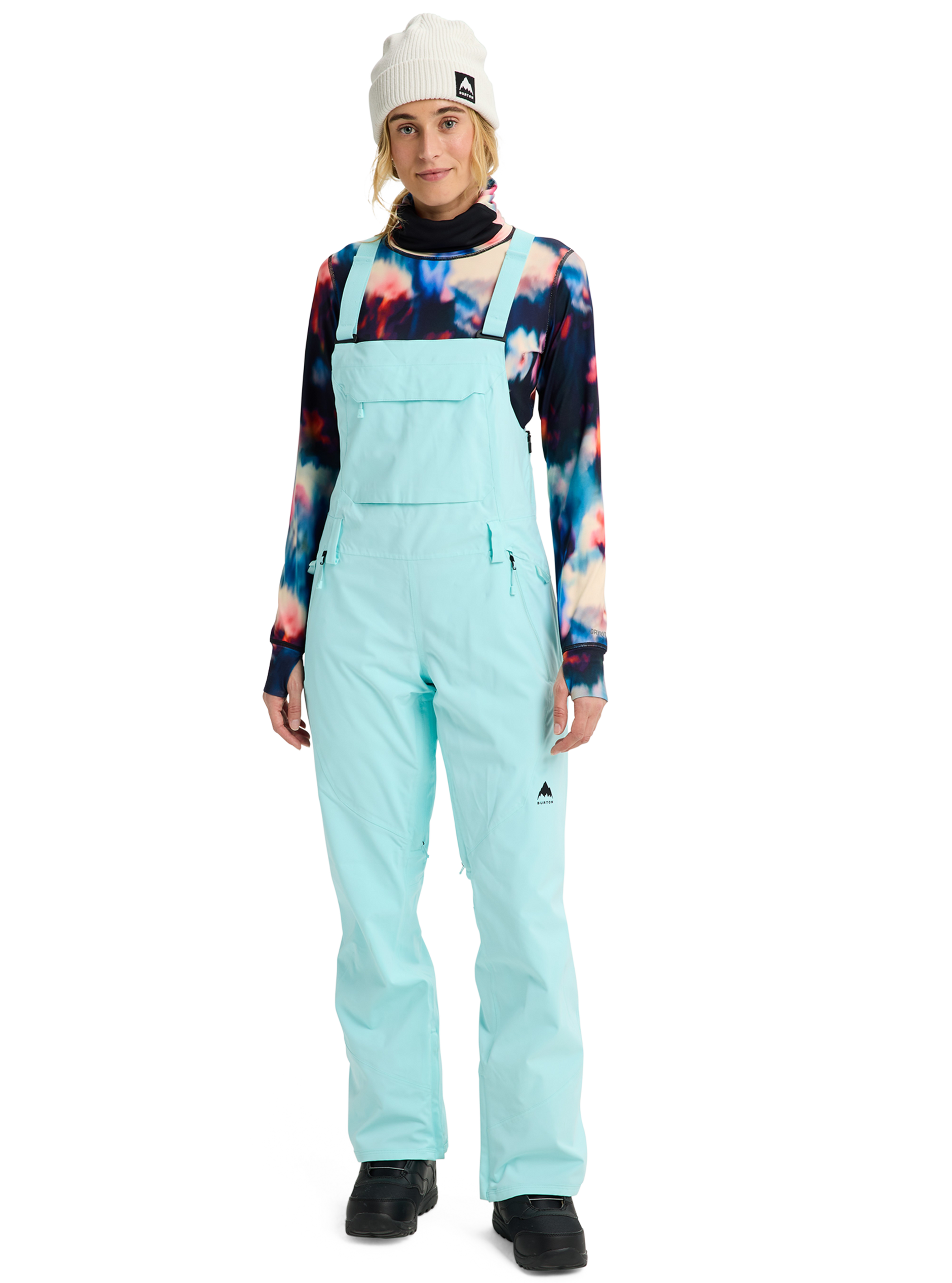 Product image of Women's Burton Reserve 2L Stretch Bib Pants[Variant:Light Teal]