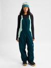 Product image of Women's Burton Reserve 2L Bib Pants[Variant:Atlantic Teal / Spring Frost]