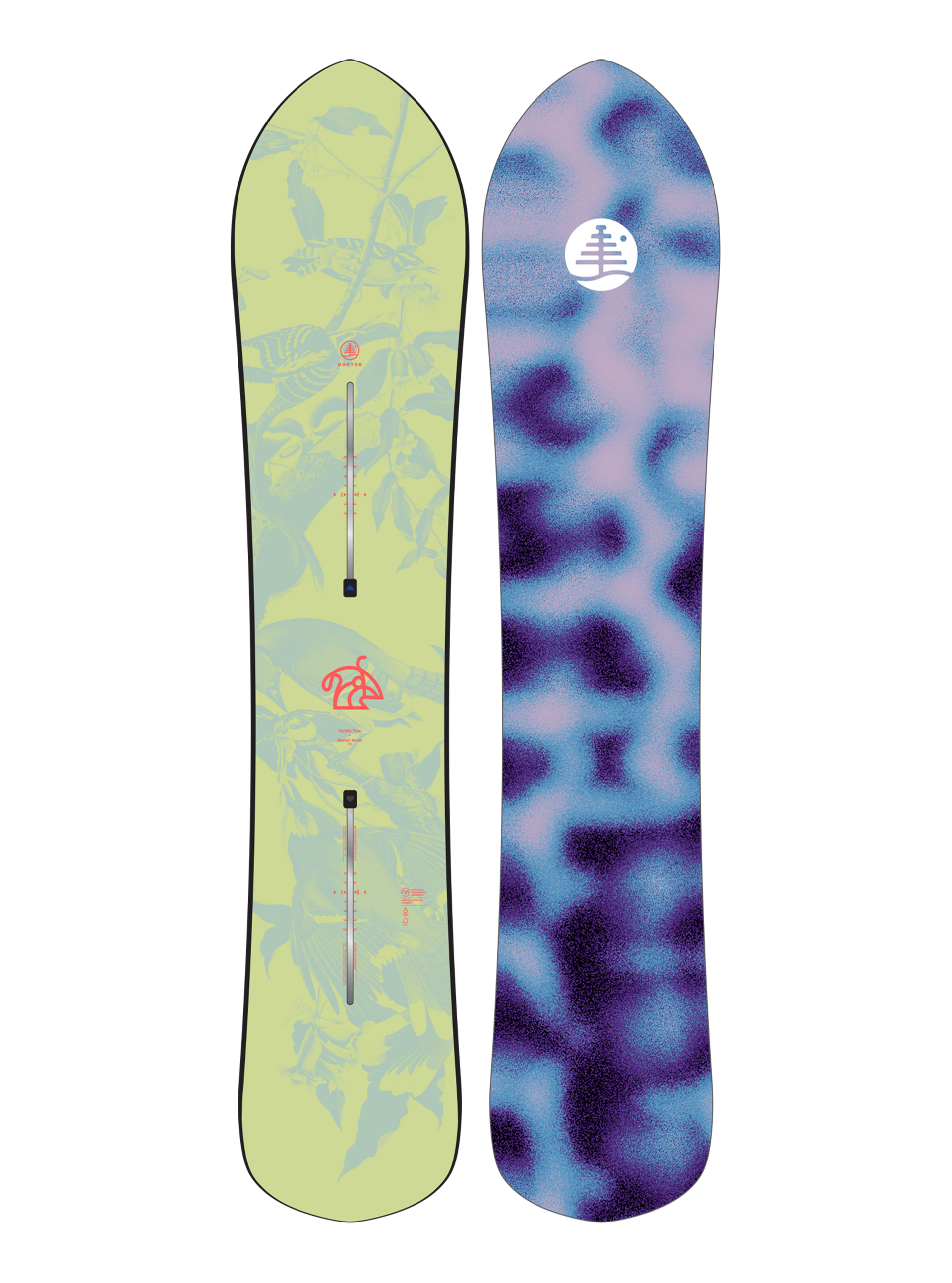 Burton Family Tree Sketch Artist Camber Snowboard